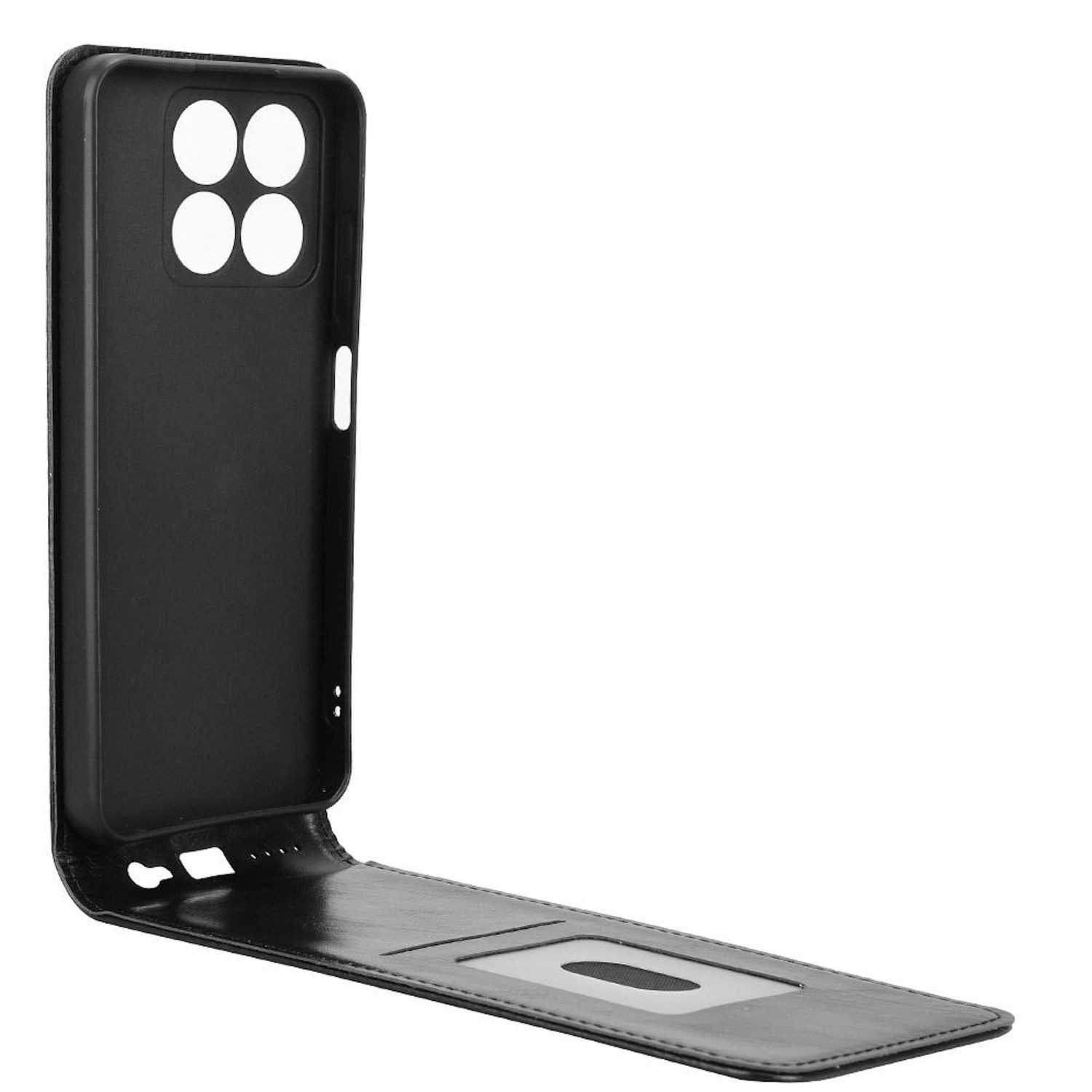 Wigento Smartphone-Hülle Für ZTE Blade A35 / A55 Magnetische Vertikale Flip Kunstleder Hülle, Magnetverschluss, Kartenfächer, Halterfunktion