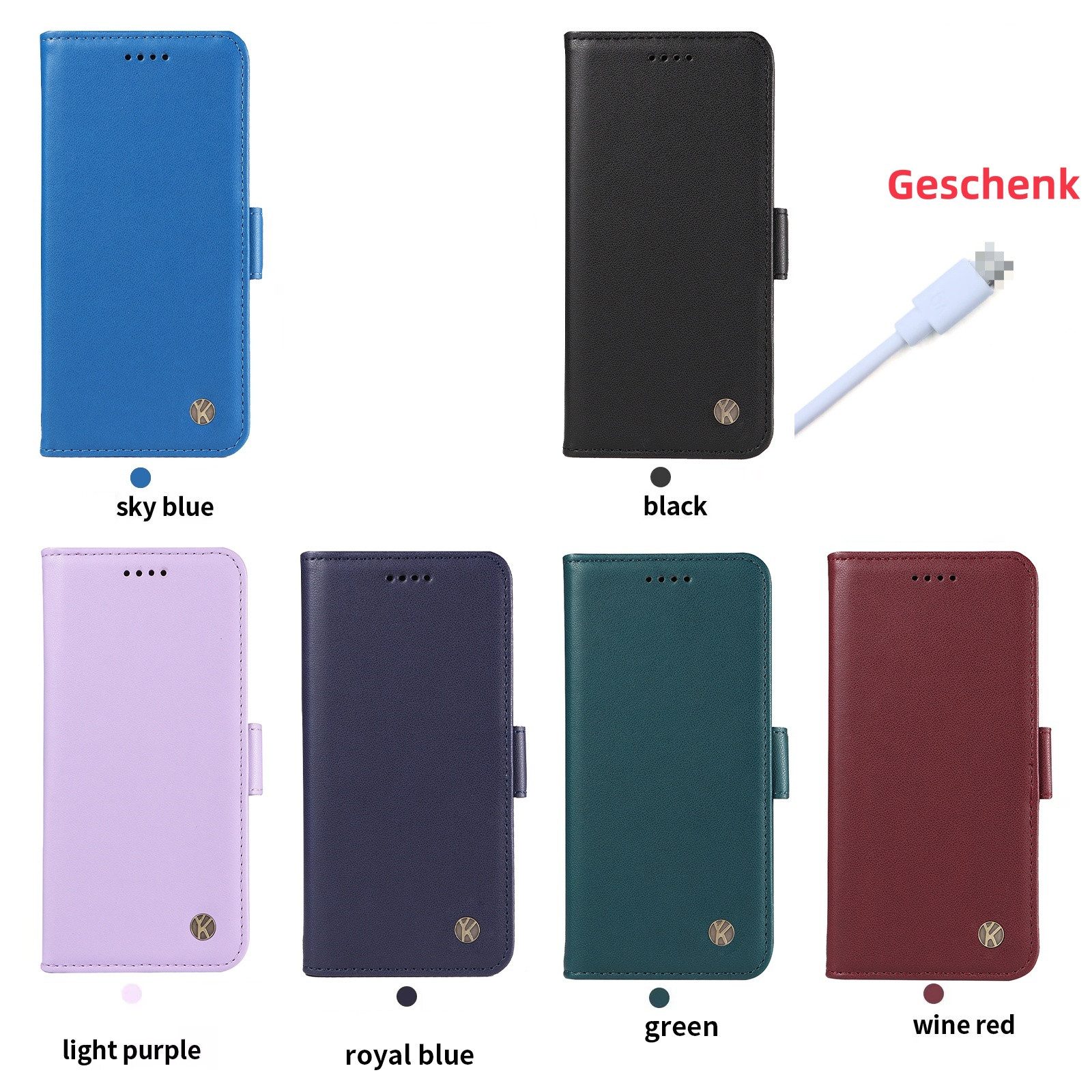 trends for living Handyhülle Leder Handy Hülle Tasche Case Cover für Samsung Note 9 10 Pro 20 ultra