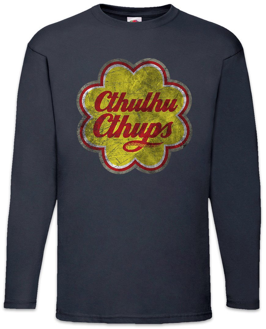Langarmshirt Cthulhu Cthups Langarm T-Shirt Horror Arkham H. P. Lovecraft