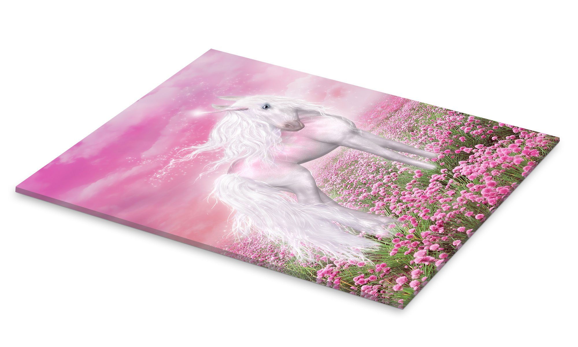 Posterlounge Wandbild Einhorn Glitzer, Dolphins DreamDesign, erhältlich als Poster, Leinwandbild, Wandsticker oder Acrylglasbild