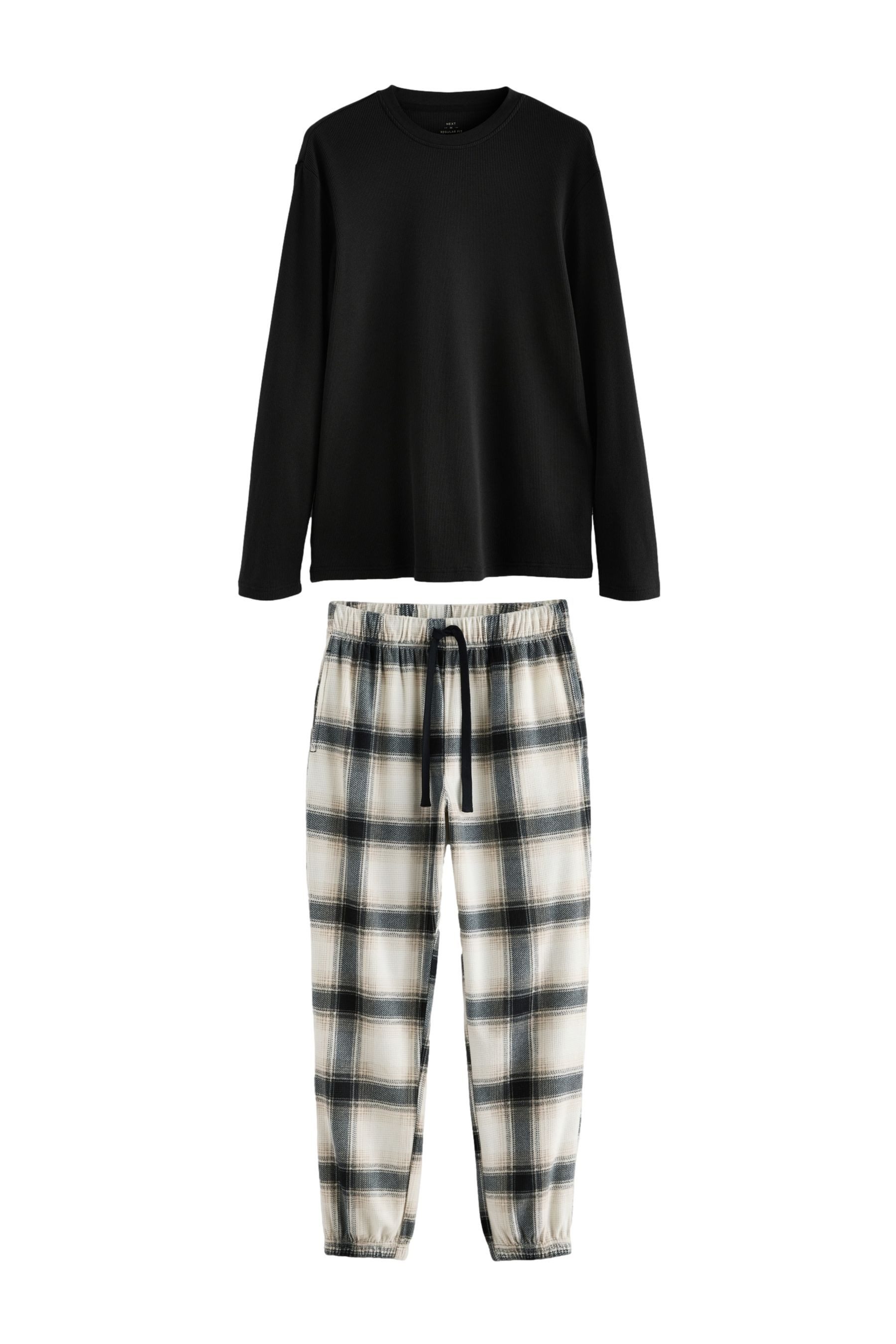 Next Pyjama Strukturierter Schlafanzug mit langem günstig online kaufen