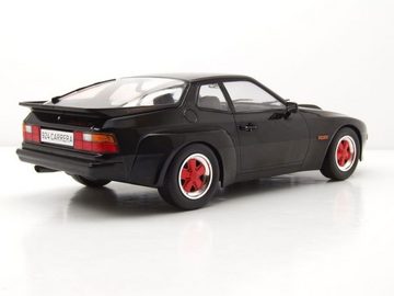 MCG Modellauto Porsche 924 Carrera GT 1981 schwarz mit roten Felgen Modellauto 1:18, Maßstab 1:18