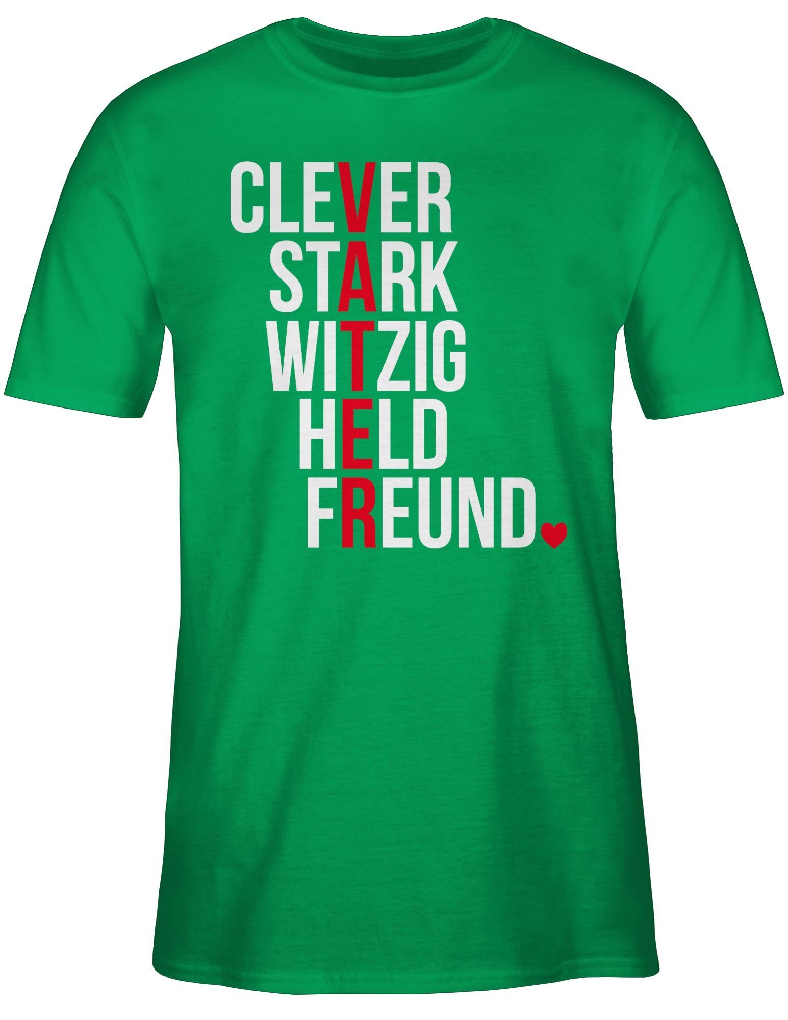 Shirtracer T-Shirt Vater weiß Vatertag Geschenk günstig online kaufen