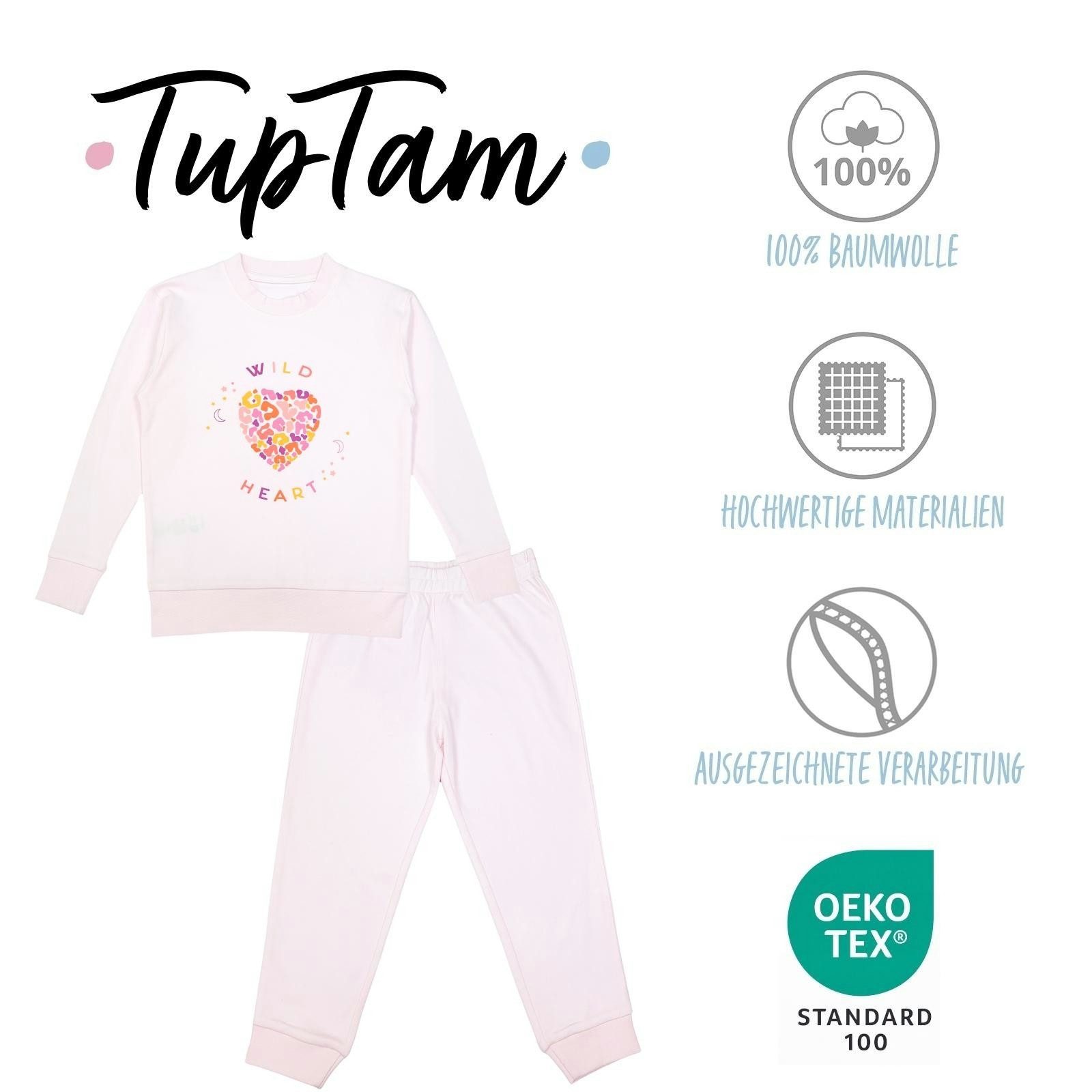 TupTam Schlafanzug Kinder Mädchen Schlafanzug Set Langarm Pyjama Nachtwäsche 2-teilig – Bild 2 von 5