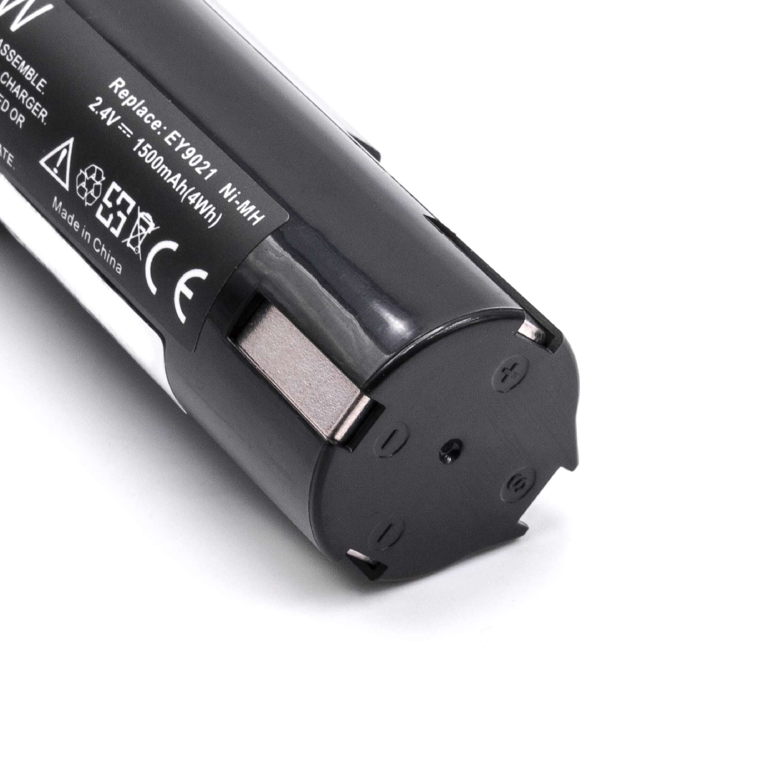 Akku passend für Weidmüller DMS 3 Elektrowerkzeug (1500mAh, 2,4V, NiMH) 1500 mAh