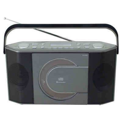 Soundmaster RCD1770AN tragbares Digitalradio DAB+ UKW-PLL USB CD Player MP3 Uhr Digitalradio (DAB) (DAB+, UKW-RDS, 2 W, schmale Bauweise, kompakt, vertikaler CD-Player, Fensterbank, Küche)
