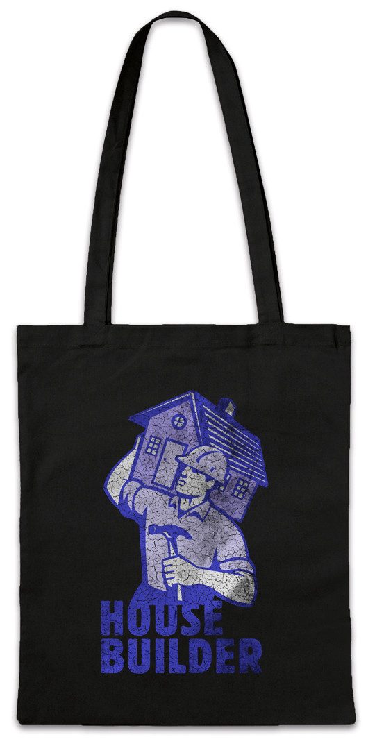 Beuteltasche House Builder II Stofftasche Handwerker Maurer Mason Bauarbeiter Bau