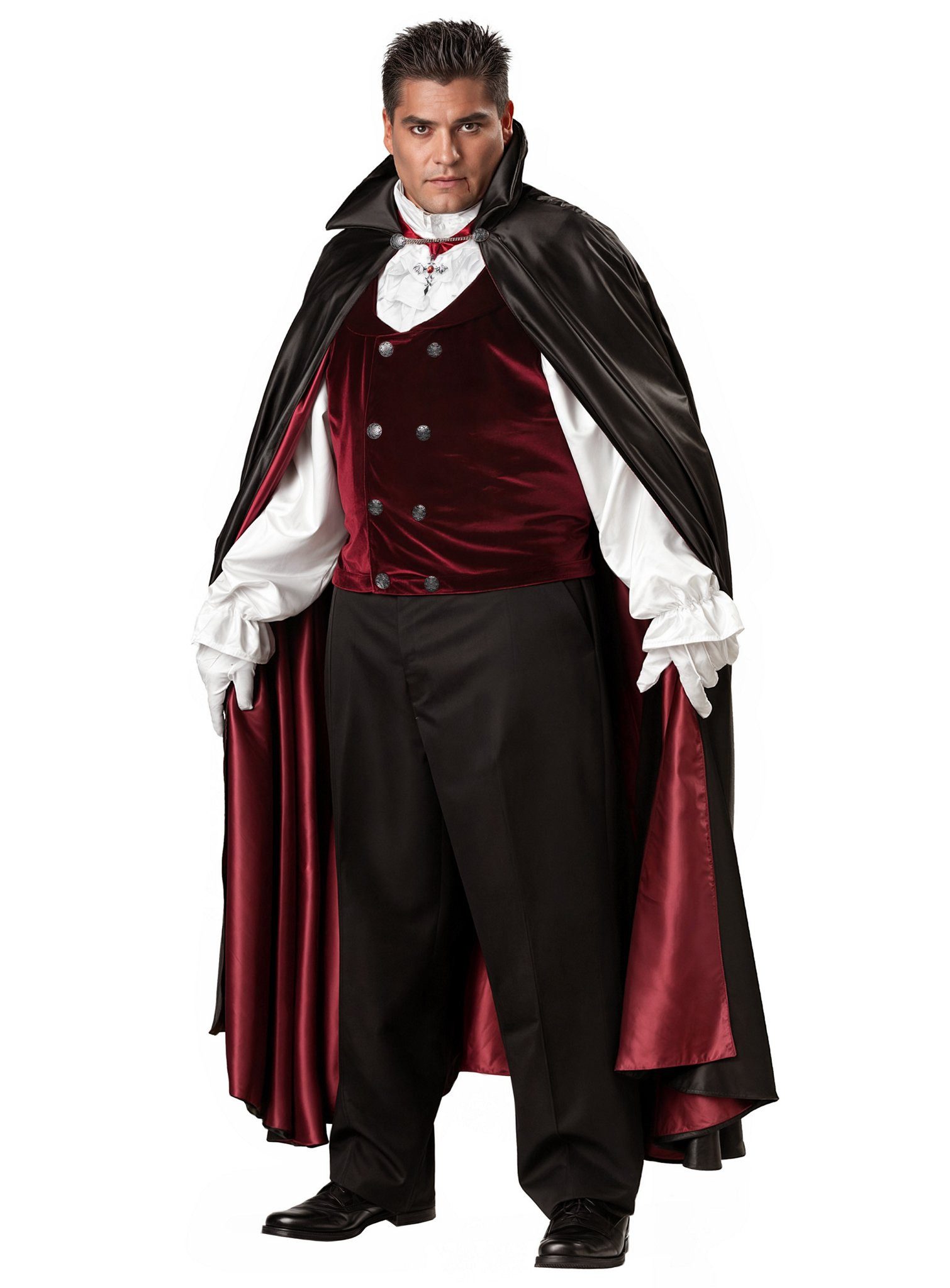 Maskworld Vampir-Kostüm Vampir Kostüm - Karneval Faschingskostüm Herren, Hochwertiges & elegantes Gewand für noble Vampire