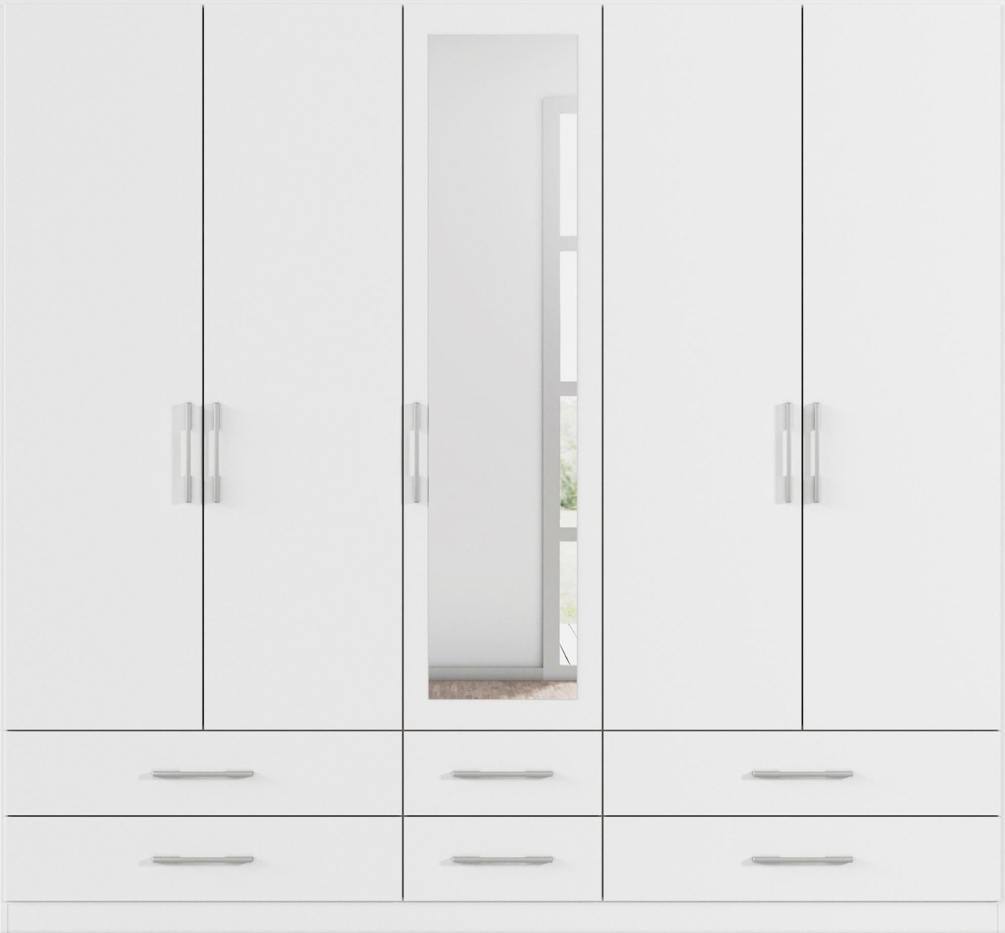 rauch Kleiderschrank Schrank Garderobenschrank Mehrzweckschrank Schlafzimmer HERSBRUCK (3 verschiedene Ausstattungen BASIC/CLASSIC/PREMIUM (inkl. SOFT-CLOSE) mi – Bild 4 von 5