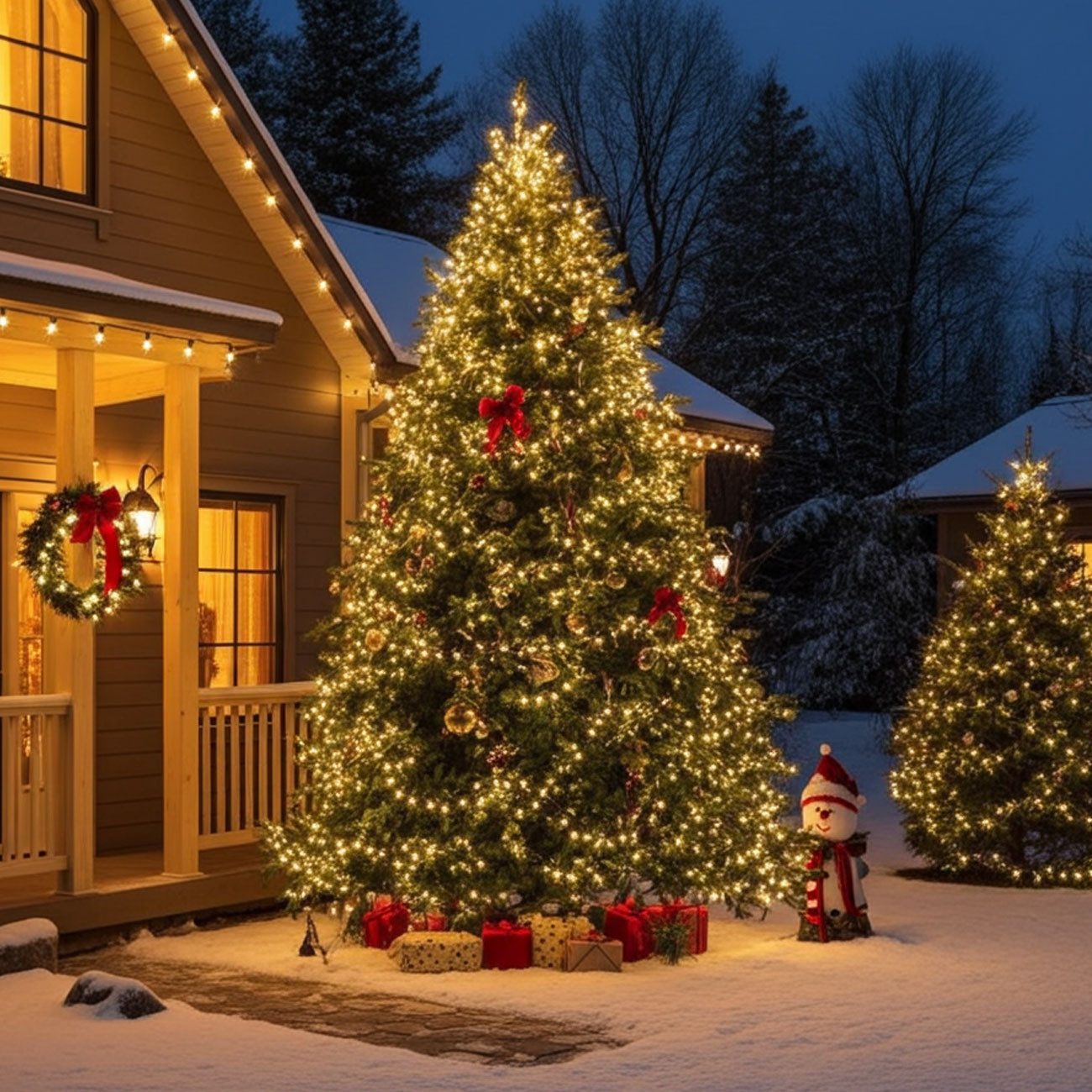 Nedis LED-Lichterkette Weihnachtsbeleuchtung: 720 warmweiße LEDs, 54m, IP44, Timer & 7 Modi, Abstand zwischen Lampen: 7,5 cm