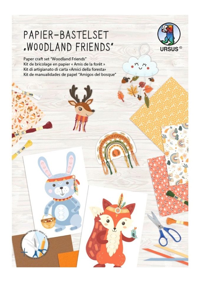 Ursus - Ludwig Bähr Kraftpapier URSUS Papier Bastelset Woodland Friends