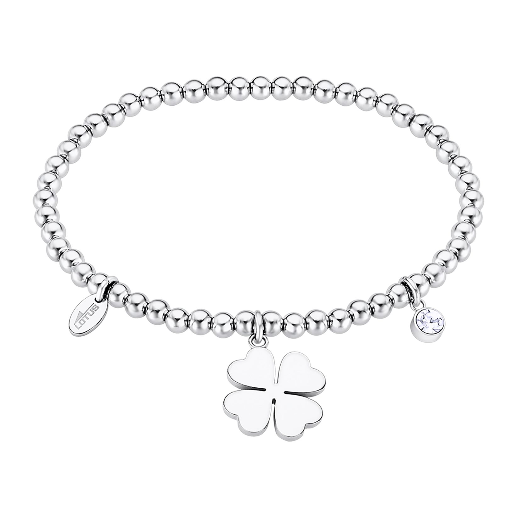 Lotus Armband Urban Woman - Kleeblatt, mit Glasstein