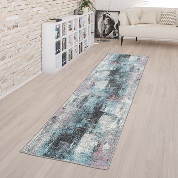 Teppich Für Wohnzimmer, Mit Farbverläufe In Pastellfarben, Abstrakt In Bunt, TT Home, Läufer, Höhe: 13 mm