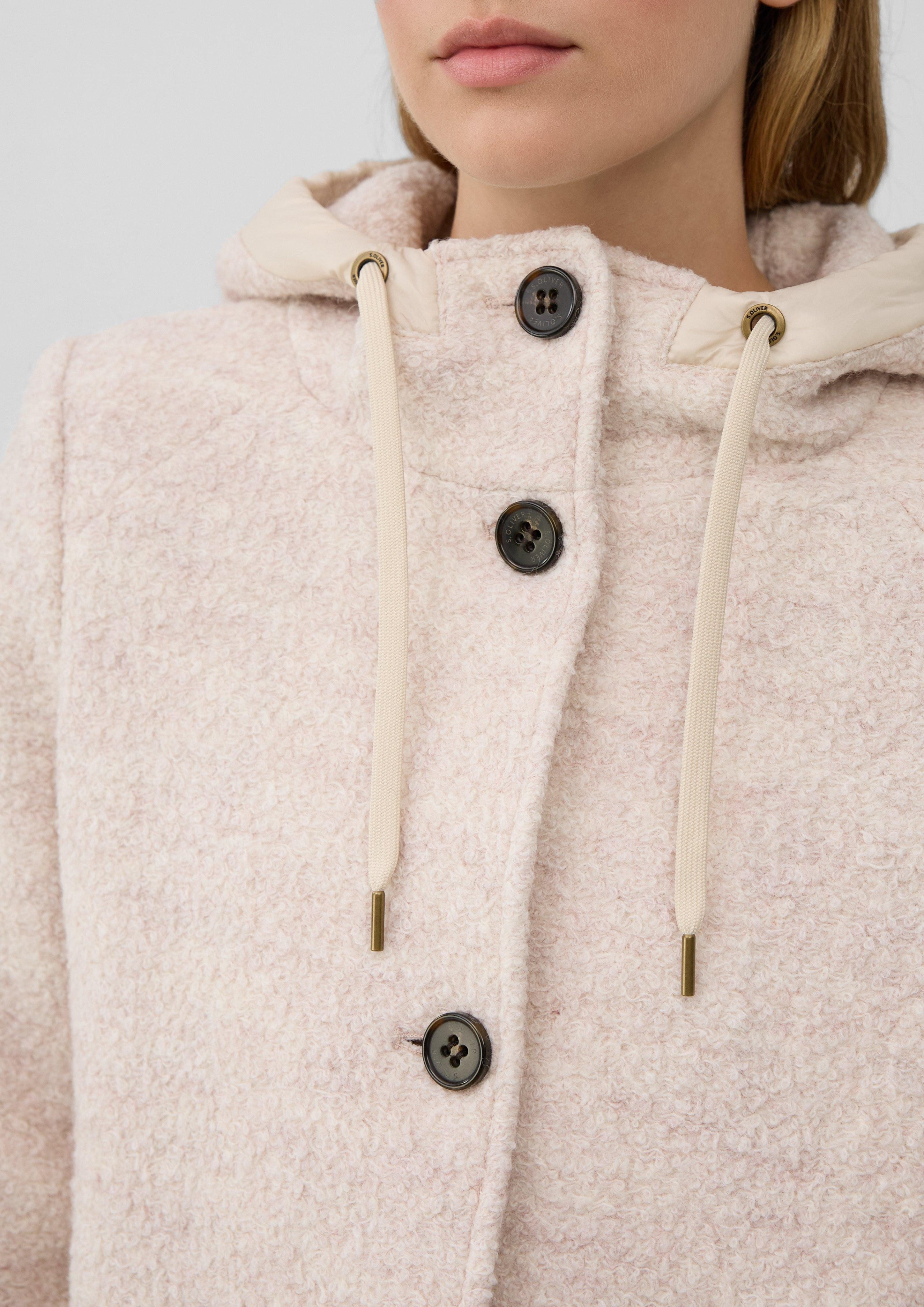 s.Oliver Funktionsmantel Bouclé-Jacke aus Wollmix mit günstig online kaufen