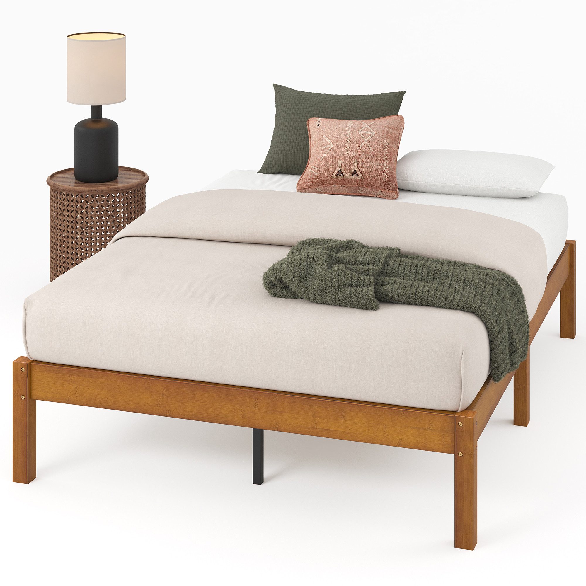 ZINUS Massivholzbett Emma Bamboo (Packung, 1-tlg., günstig online kaufen