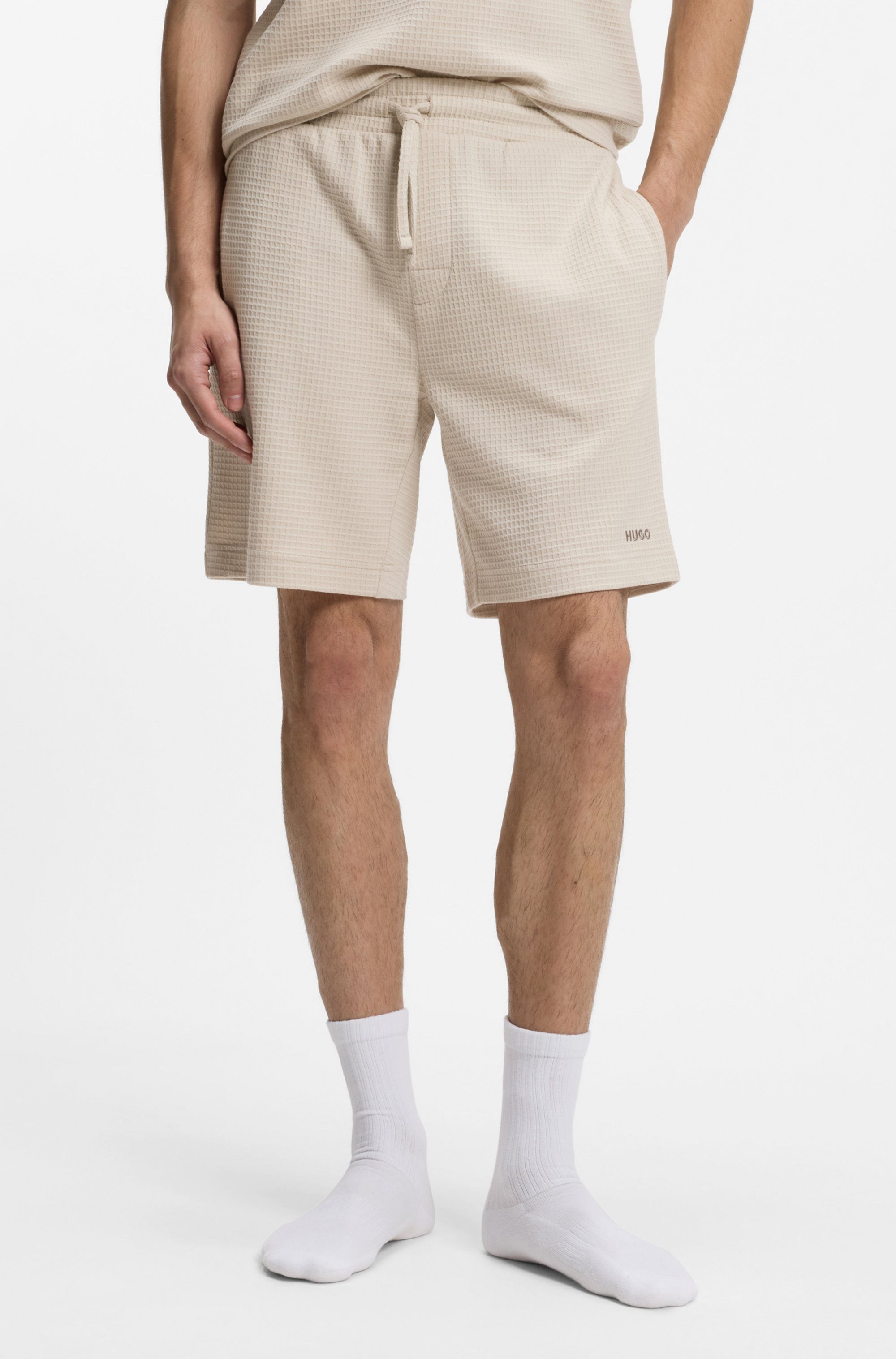 HUGO Pyjamashorts Austin Short mit Tunnelzug