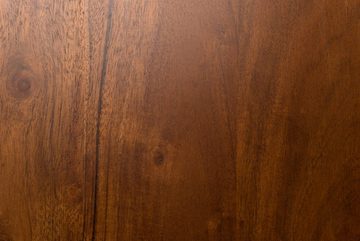 SAM® Baumkantentisch Kapalua, Baumkantentisch, Akazienholz massiv, nussbaumfarben, Tischstärke 26mm