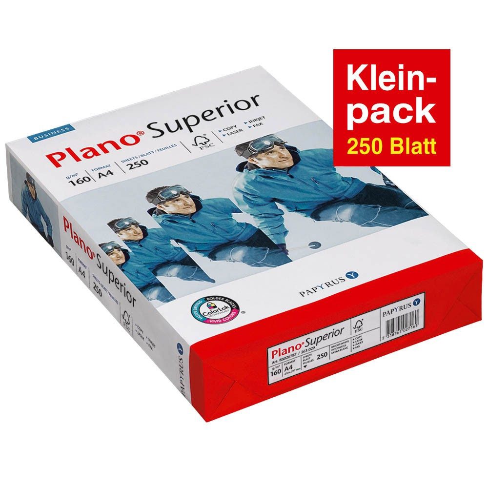 PAPYRUS Organisationsmappe Plano 88026787 Kopierpapier Superior DIN A4 160 g/qm 250 Blatt