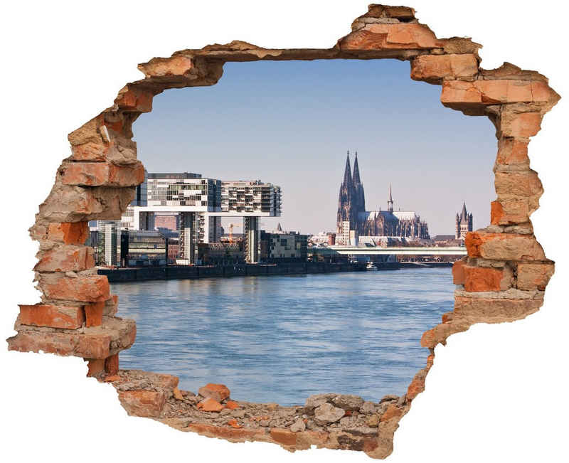 WallSpirit Wandtattoo Wanddurchbruch "Köln", Selbstklebend, rückstandslos abziehbar