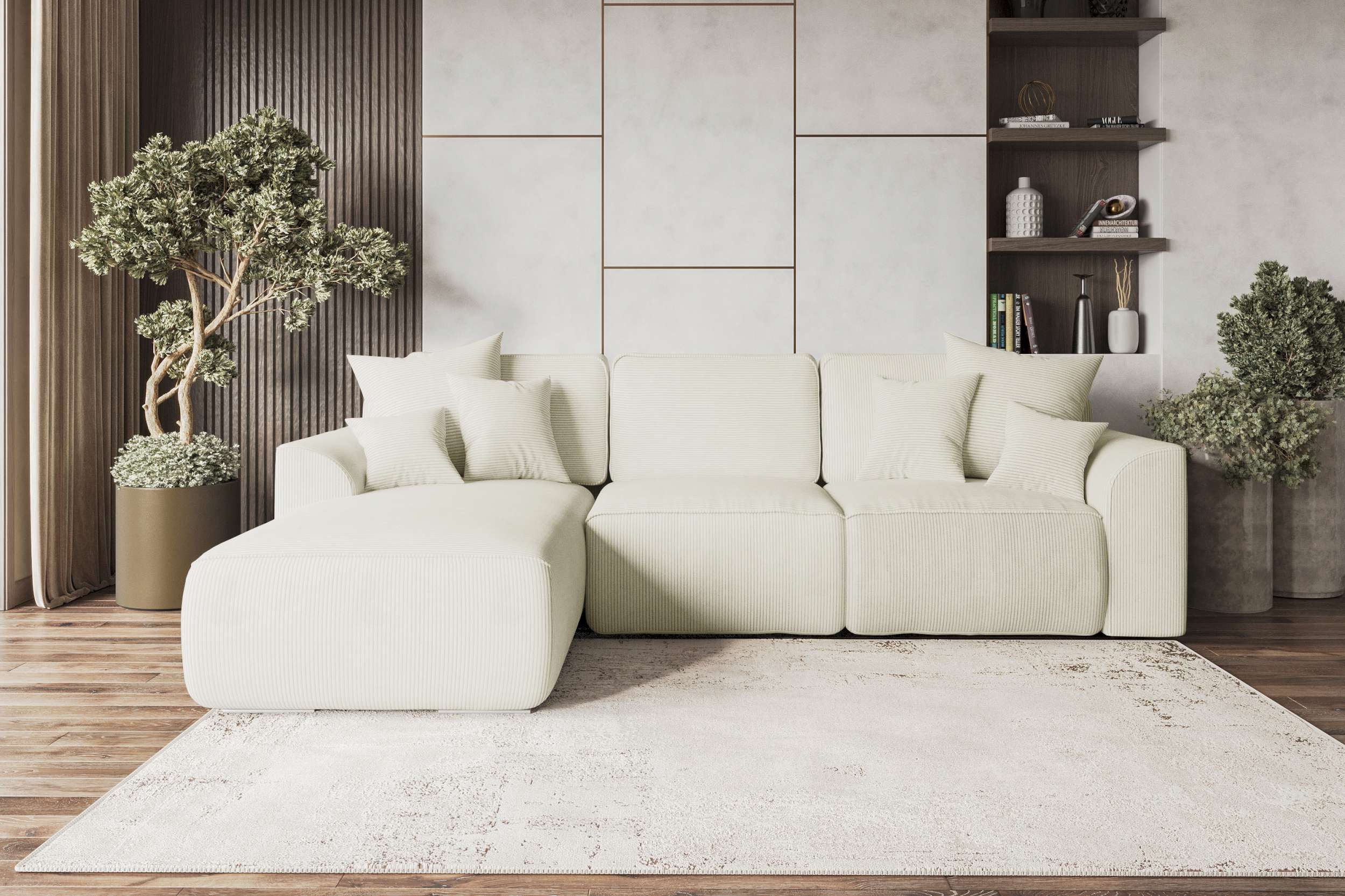 99rooms Ecksofa Gusto, Sofa L-Form, Eckcouch, mit Schlaffunktion, abnehmbar günstig online kaufen