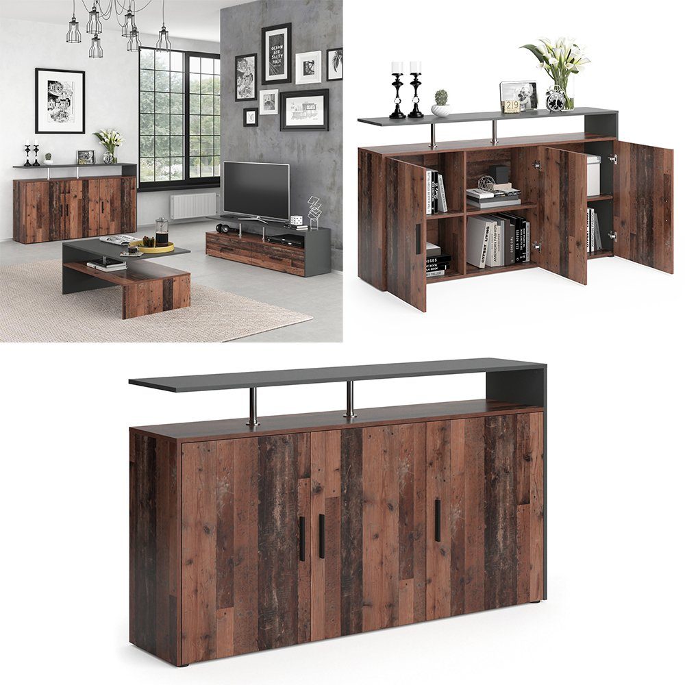 Vicco Highboard Amato, Antikholz, 160 x günstig online kaufen