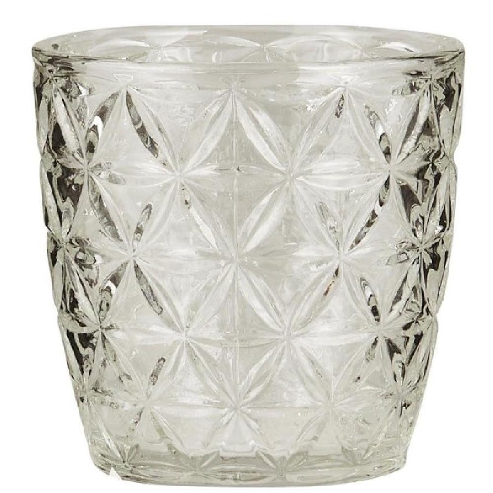 Ib Laursen Kerzenhalter Ib Laursen Teelichthalter Votivkerzenhalter Gemustert Glas