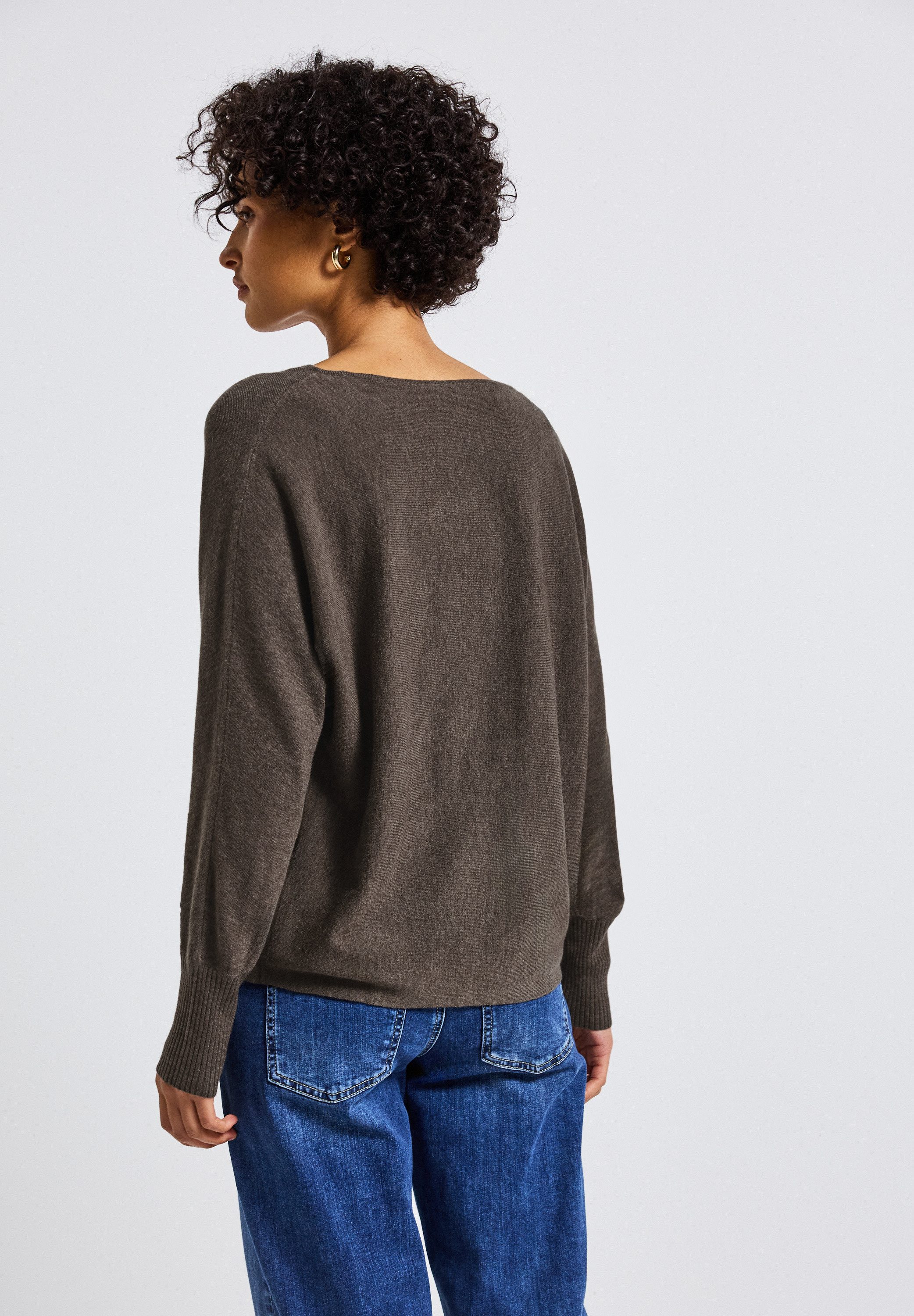 STREET ONE Strickpullover mit Rippbündchen günstig online kaufen