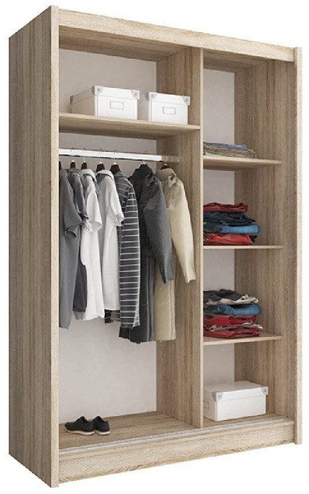 Xlmoebel Kleiderschrank Vielseitiges Regal mit Kleiderstange und Regalfächern (1-St., Sofagarnitur 3+2+1 Sitzer Zitadelle) Hergestellt in Europa