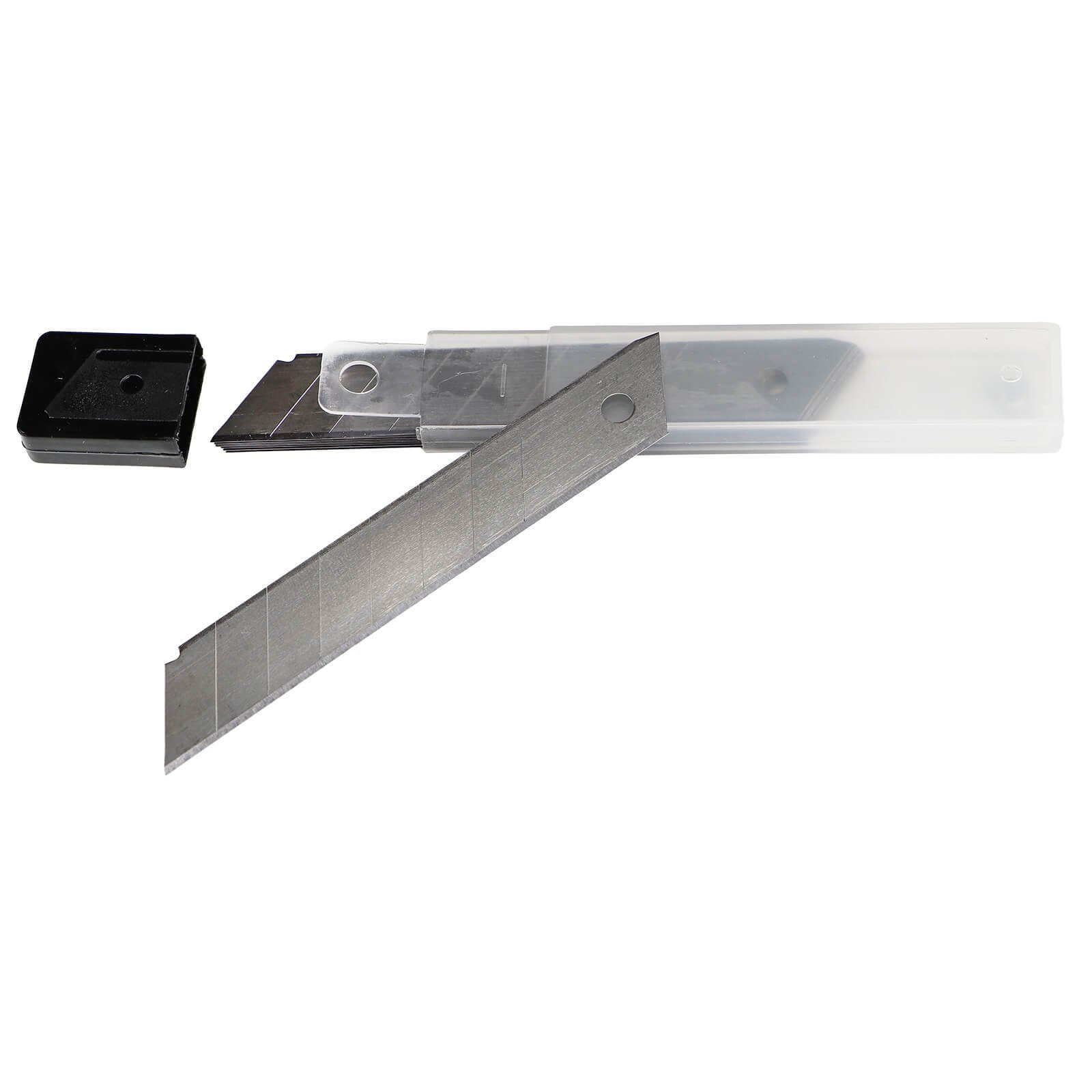 peveha24 Cuttermesser 3 Cuttermesser Alu 18mm + 10 Cutterklingen Abbrechklingen im Köcher – Bild 4 von 4