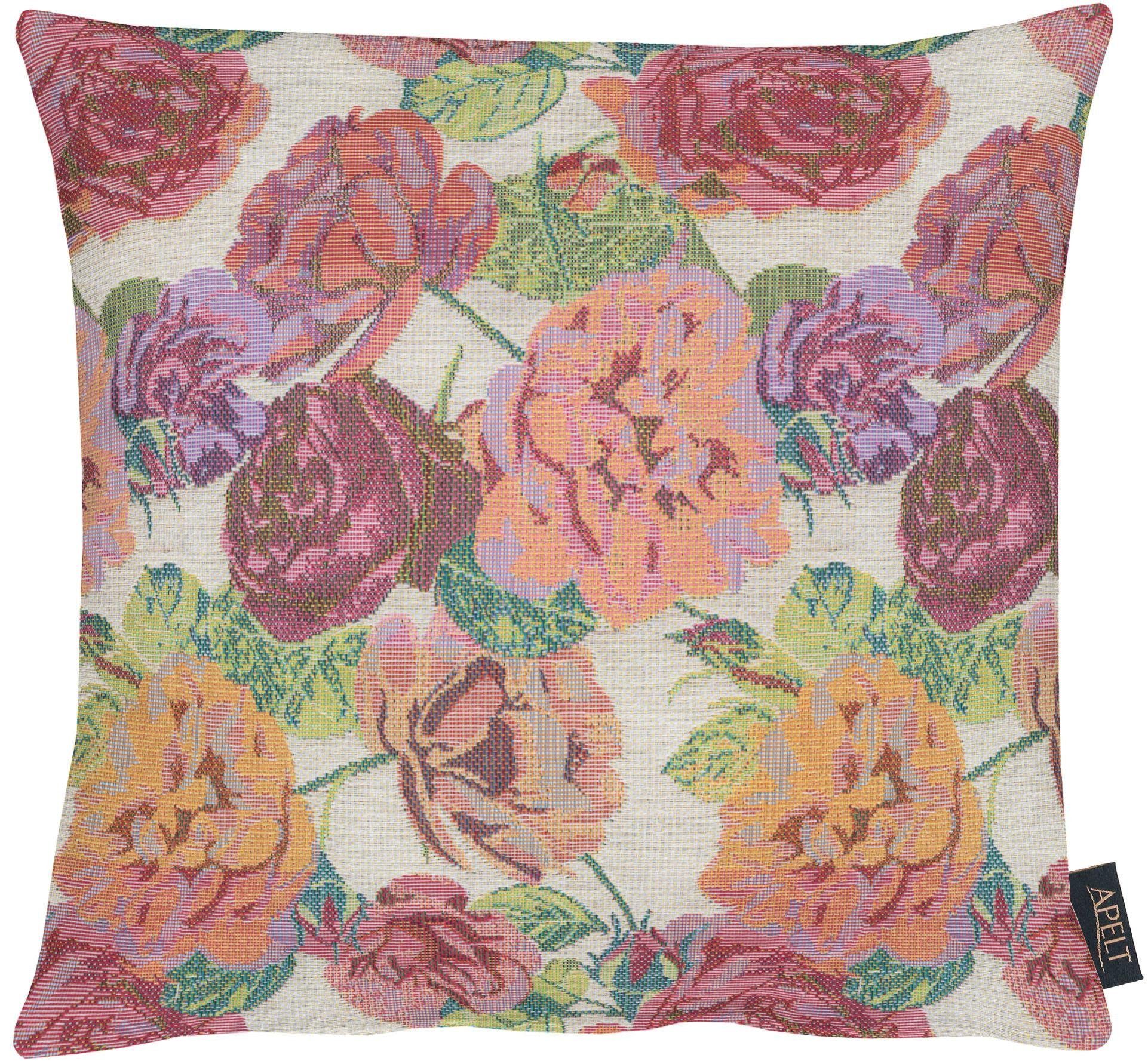 APELT Dekokissen 1553, Kissenhülle ohne Füllung, 1 Stück natur/orange/rosa