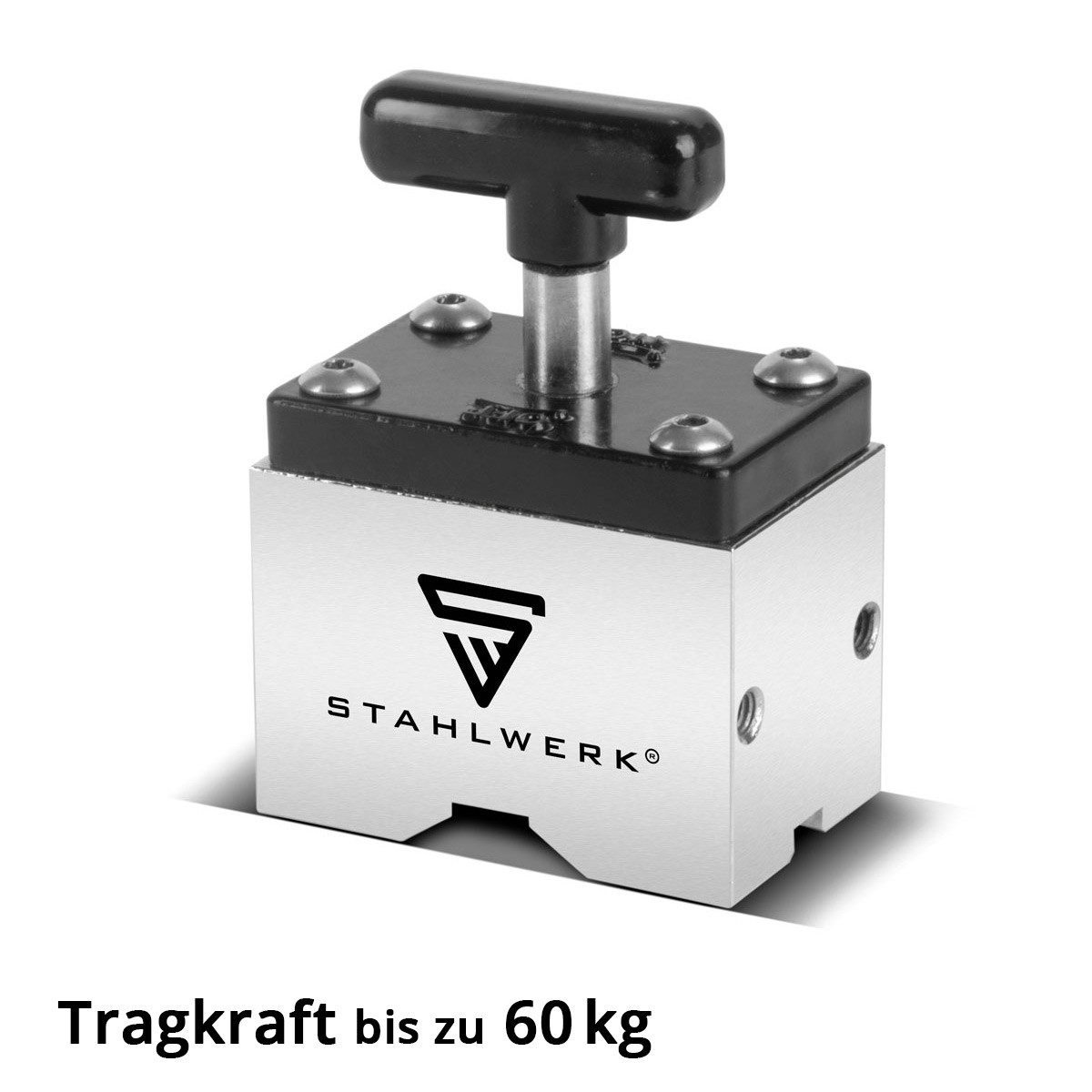 Thumbnail - STAHLWERK Magnet-Schweißwinkel Vierkant Haftmagnet, Schaltbarer Magnetblock