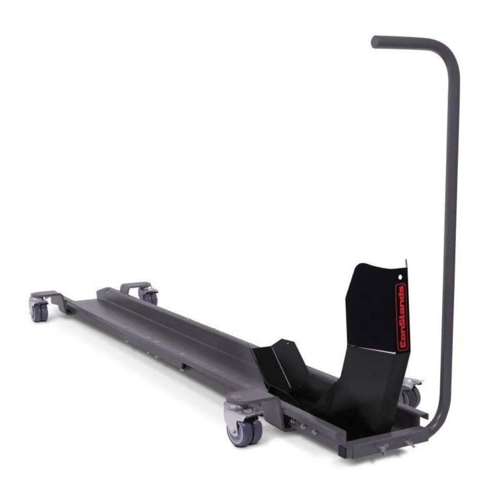 ConStands Rangierwagenheber Smart Mover - Motorrad Rangierschiene mit Wippe bis 450 kg Rangierhil