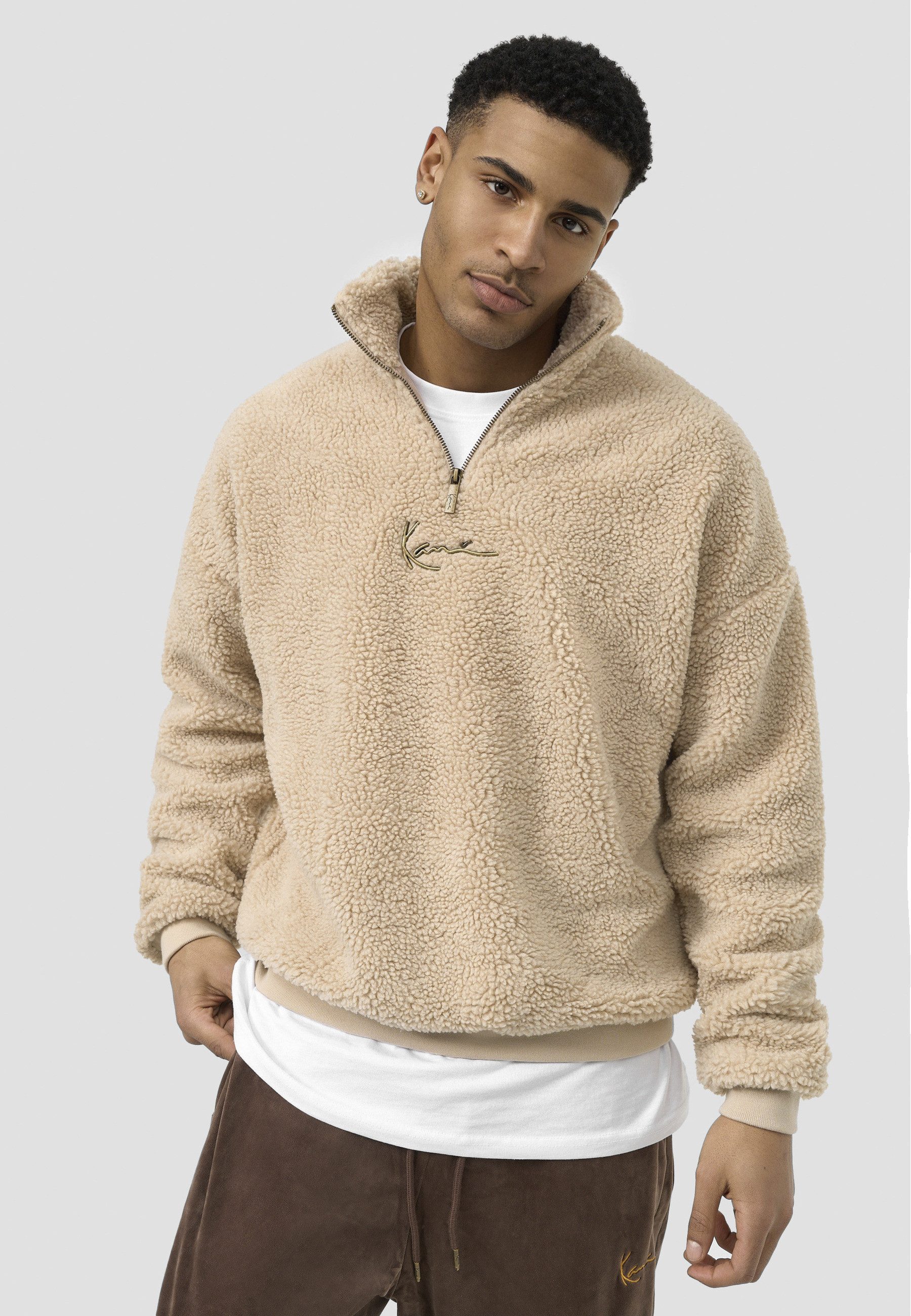 Karl Kani Trainingskapuzenpullover Karl Kani Herren KM213-063-1 Small Signature Teddy Troyer (1-tlg) – Bild 3 von 5