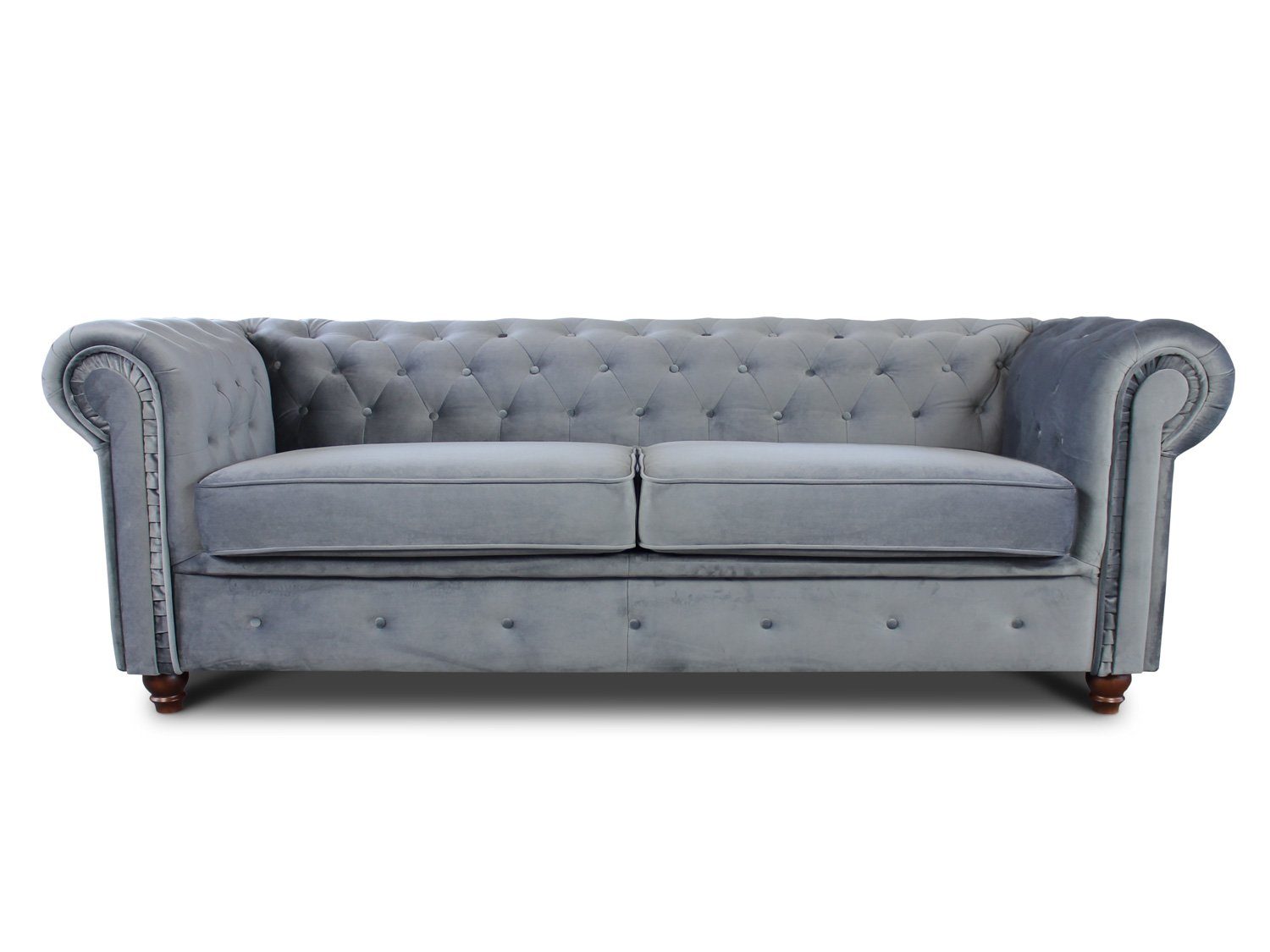 Sofnet Sofa 3, 3-er, Sofa Glamour Couch Sofagarnitur, Chesterfield Asti