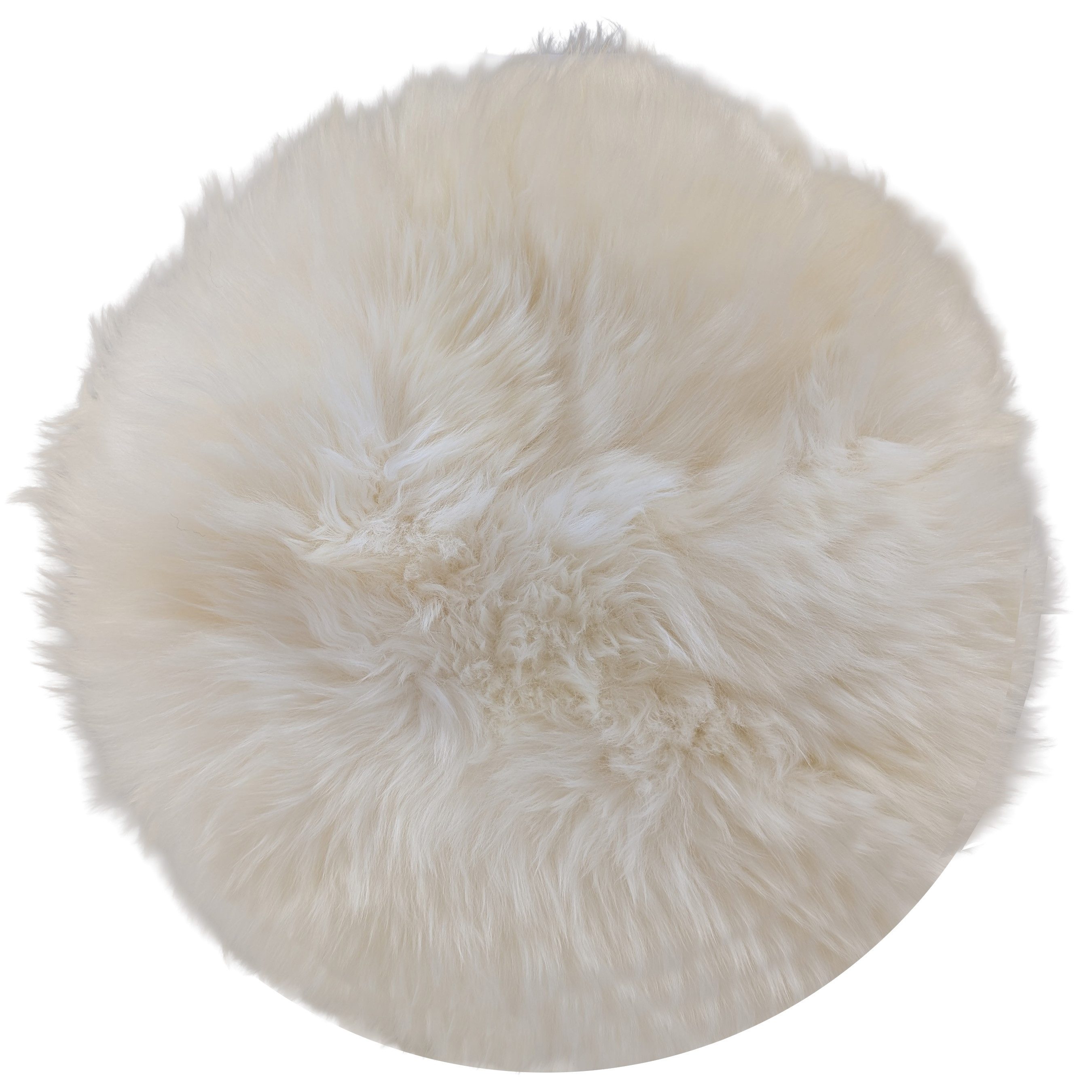 Reissner Lammfelle Hockerauflage Barhocker Schaffellüberzug rund Ø 36cm 10cm Umrandung