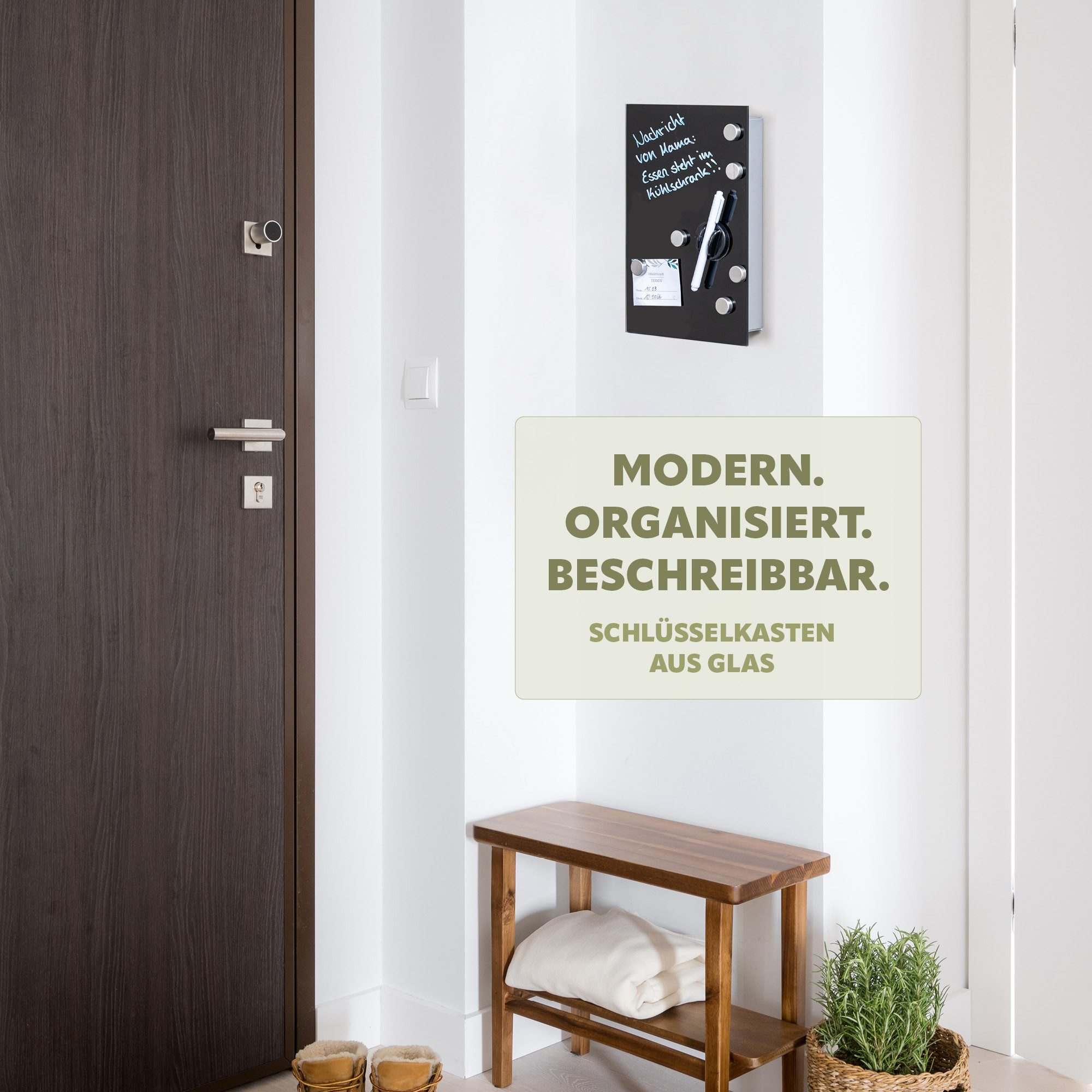 bremermann Schlüsselkasten Schlüsselkasten mit schwarzer Glasfront, beschre günstig online kaufen