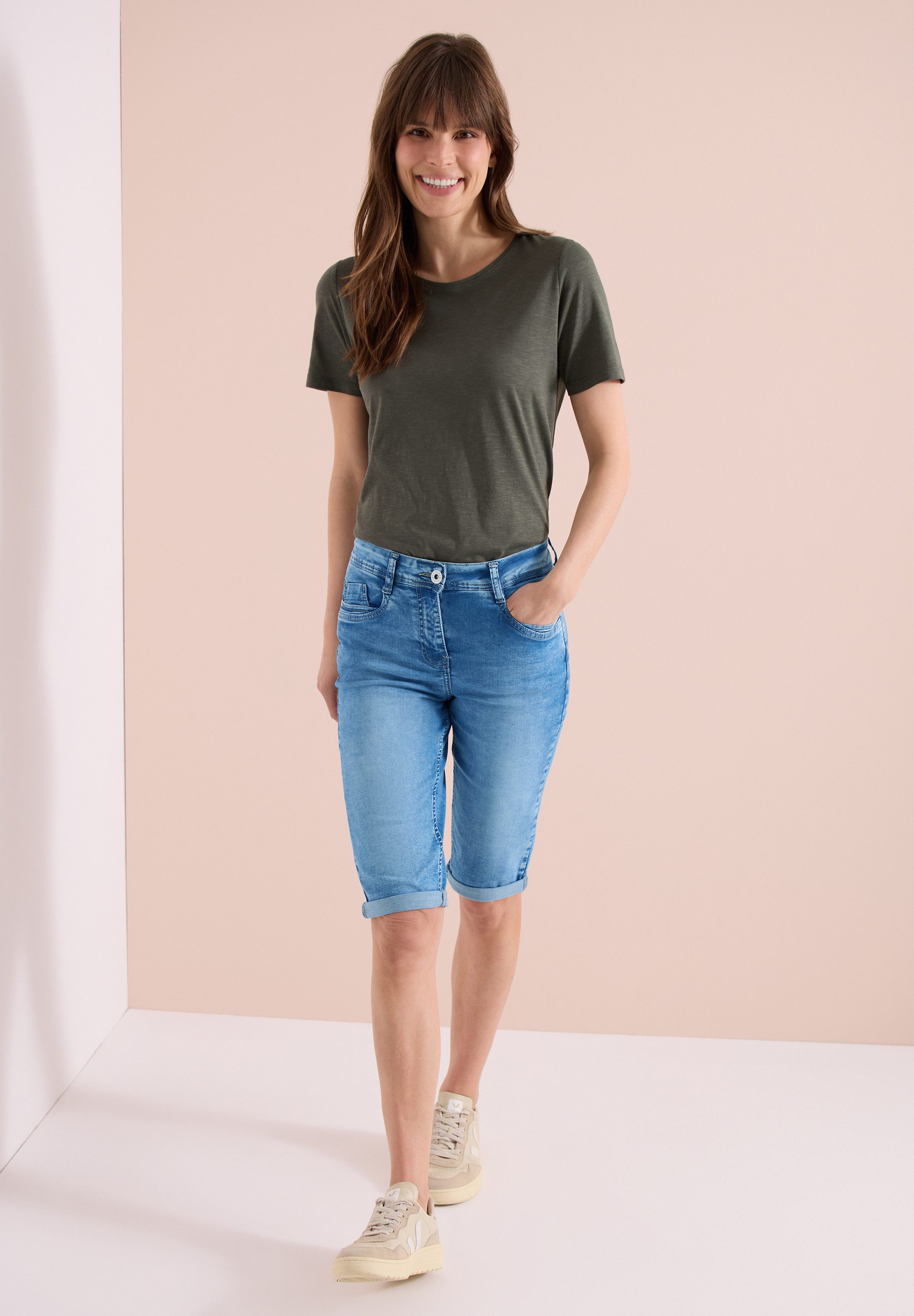 CECIL Slim-fit-Jeans High Waist