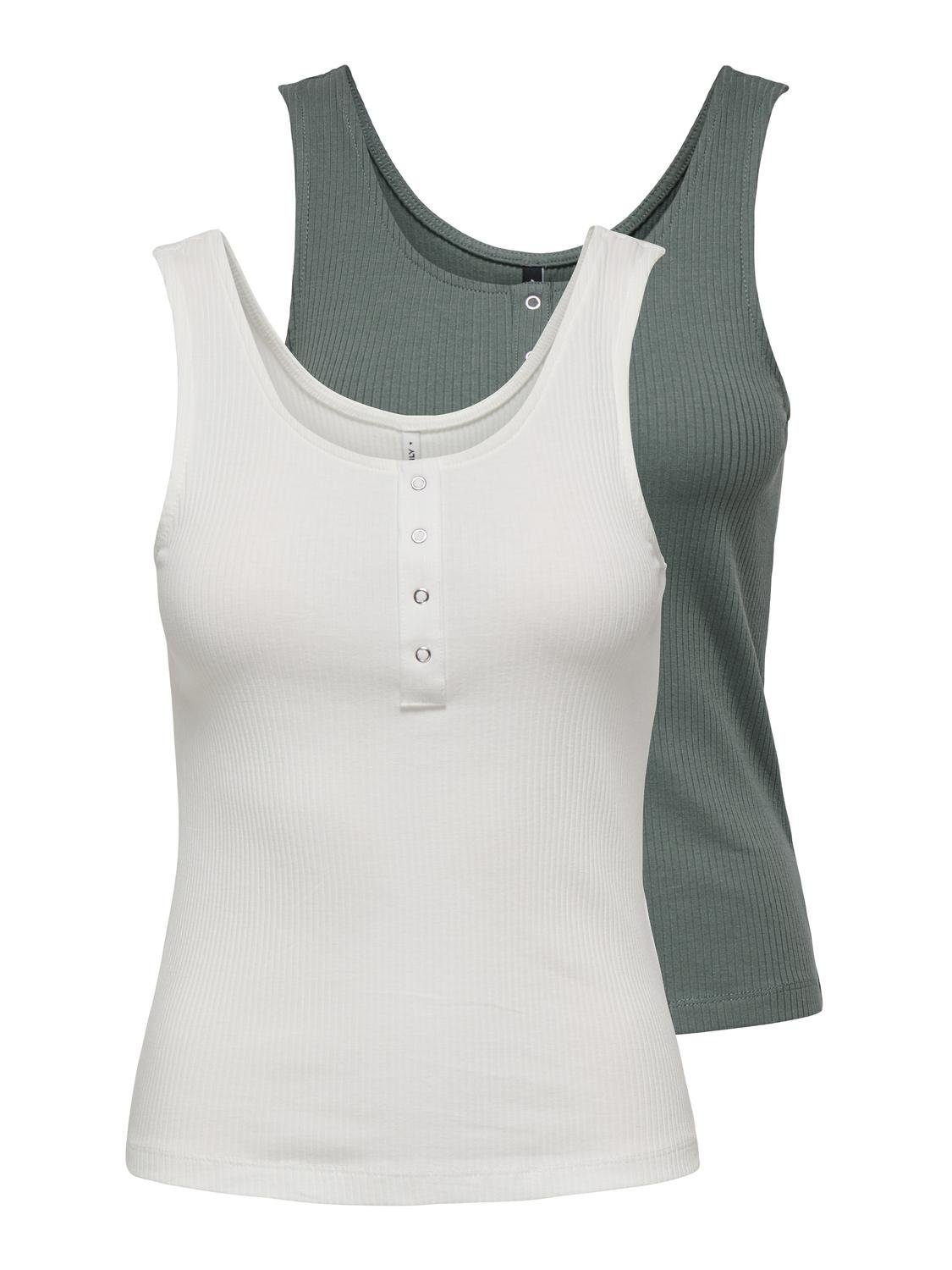 ONLY Ripptanktop ONLSIMPLE LIFE S/L BUTTON günstig online kaufen