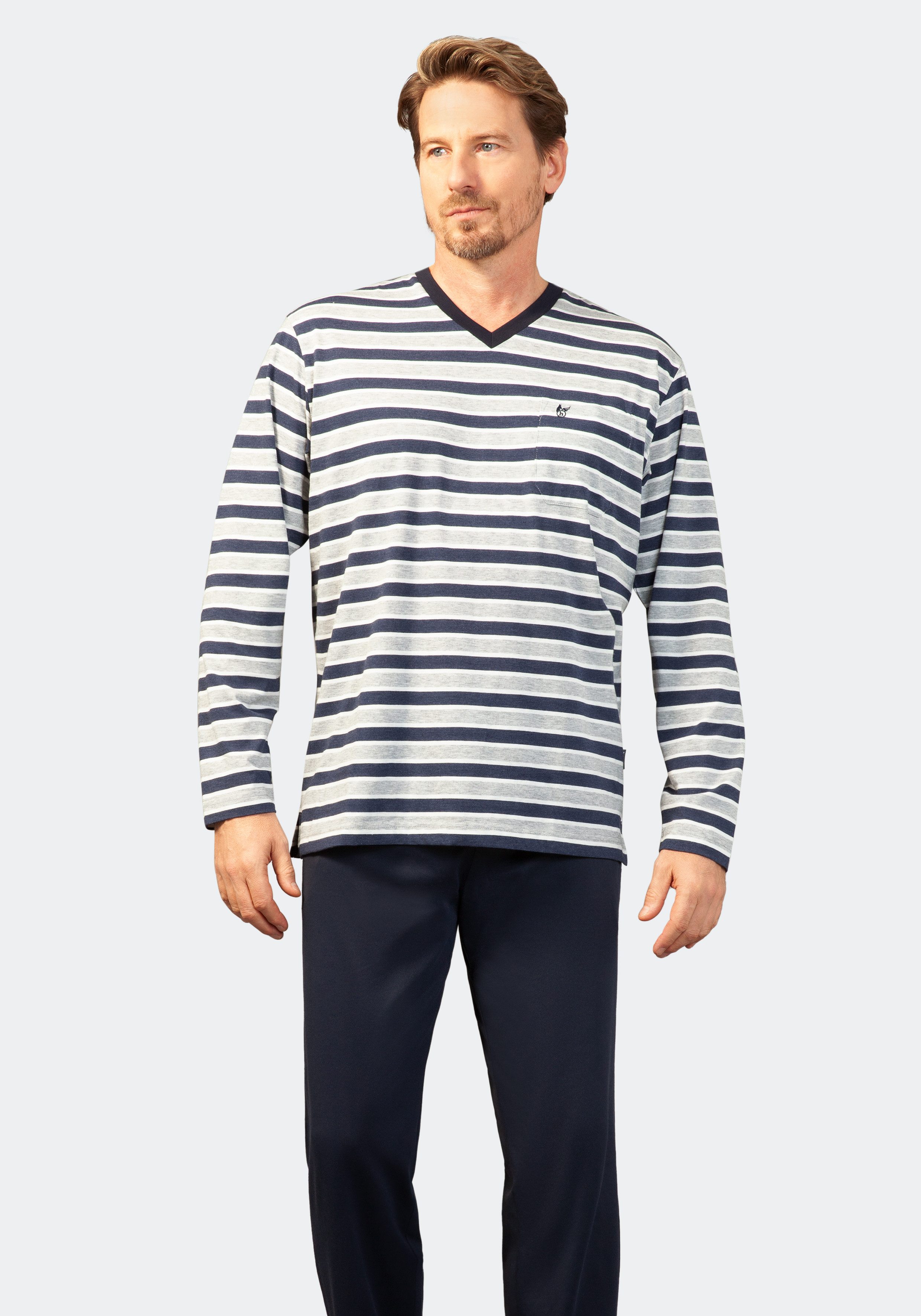 Hajo Pyjama Hajo, Schlafanzug Klima-Komfort 53638 günstig online kaufen