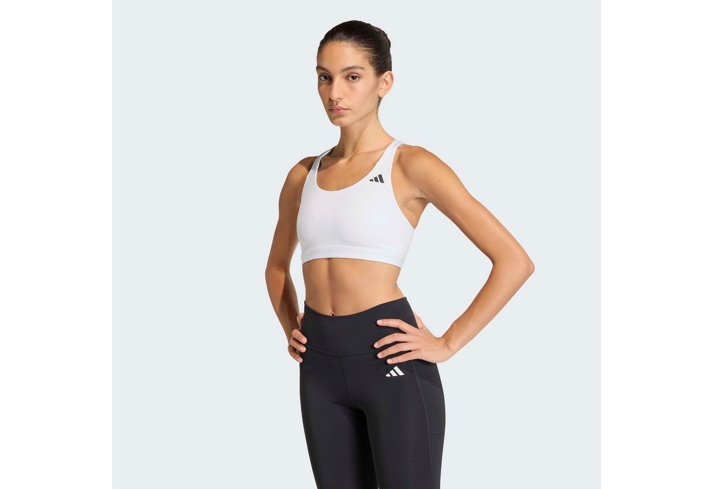 adidas Performance Sport-BH OPT ESS MS BRA sportlicher Sport-BH, ohne Bügel, mit Climacool® Technologie