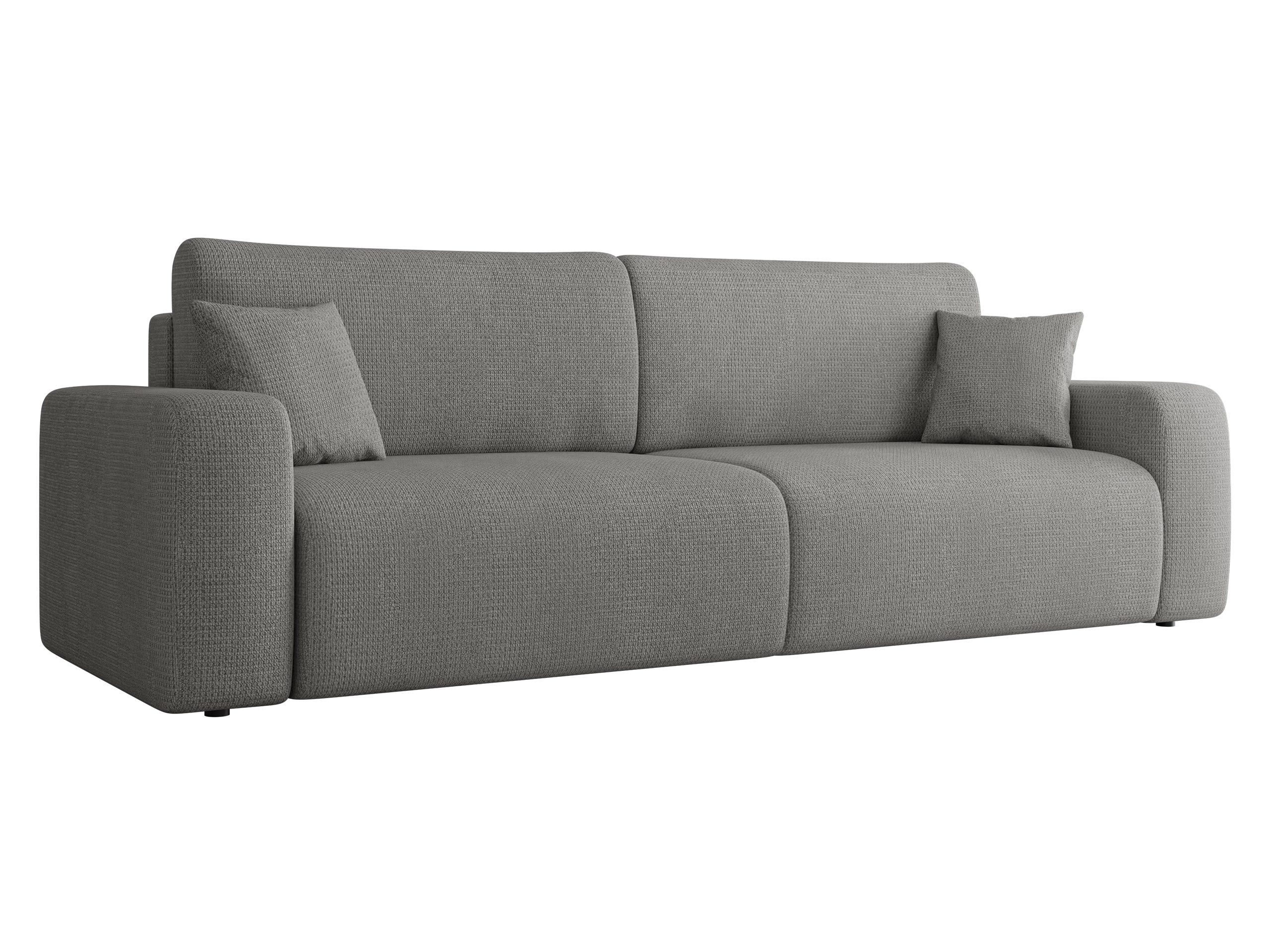 MIRJAN24 Schlafsofa Piano, mit Schlaffunktion und Bettkasten, Rückenlehne in Form beweglicher Kissen, 248x92x82 cm