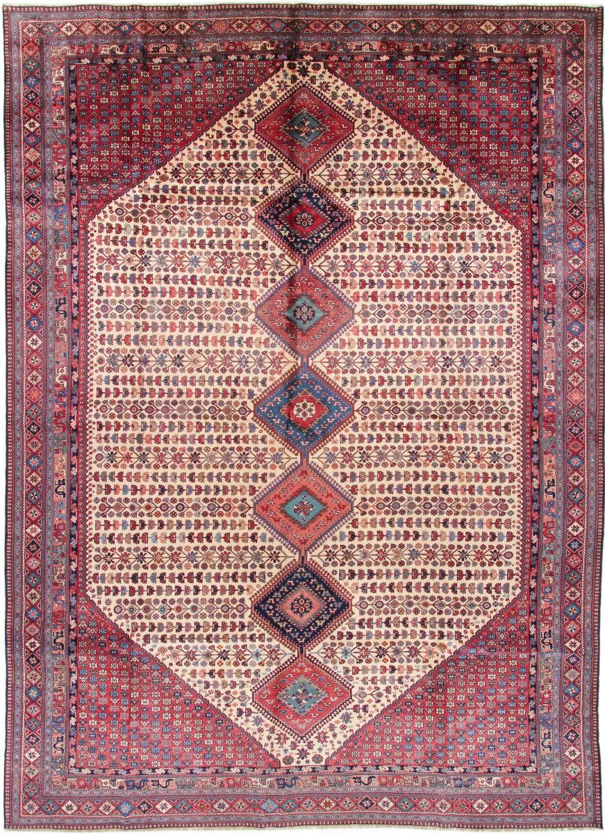 Orientteppich Abadeh 304x416 Handgeknüpfter Orientteppich / Perserteppich, Nain Trading, rechteckig, Höhe: 8 mm