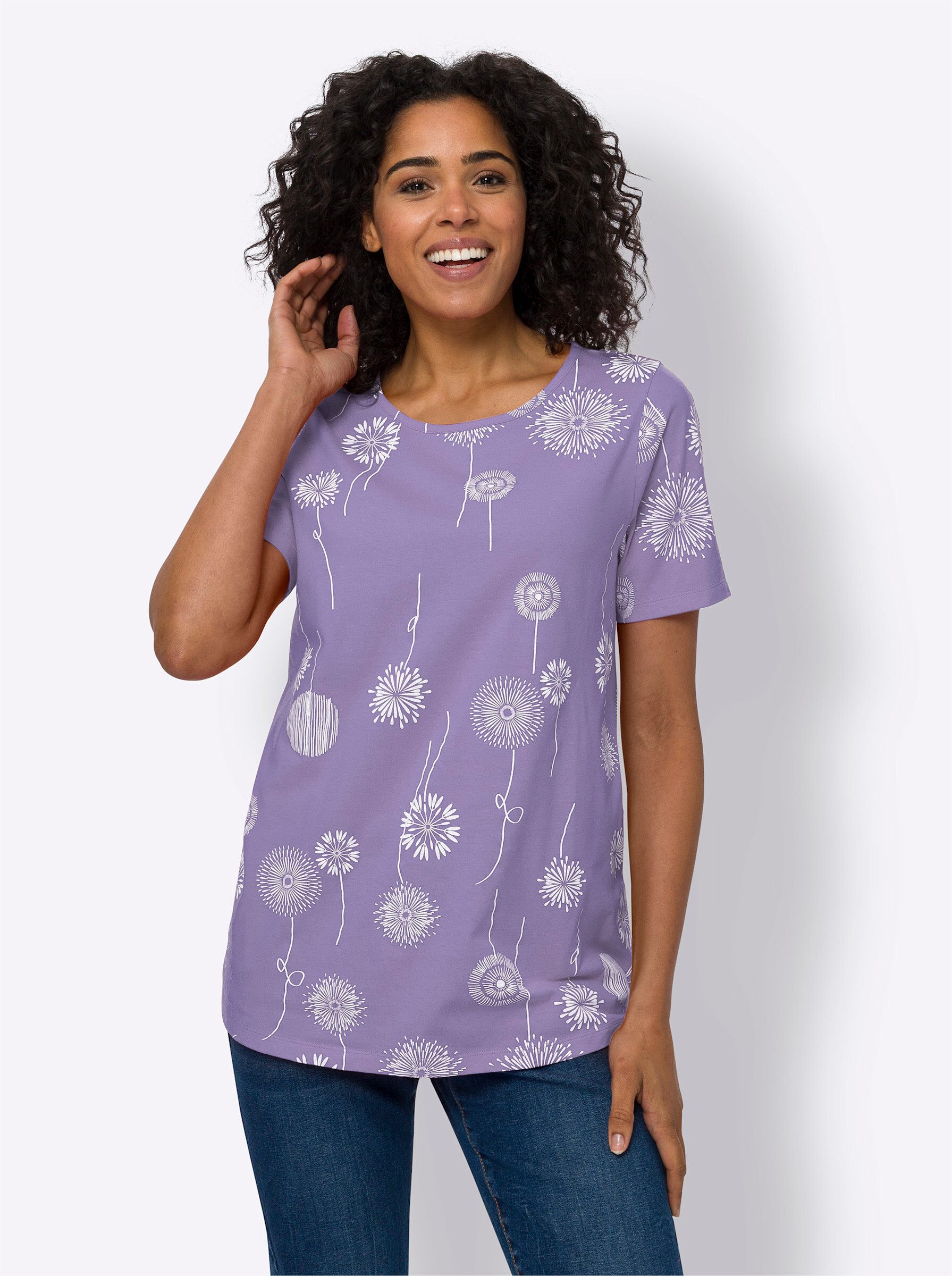 T-Shirt Longshirt Kurzarm