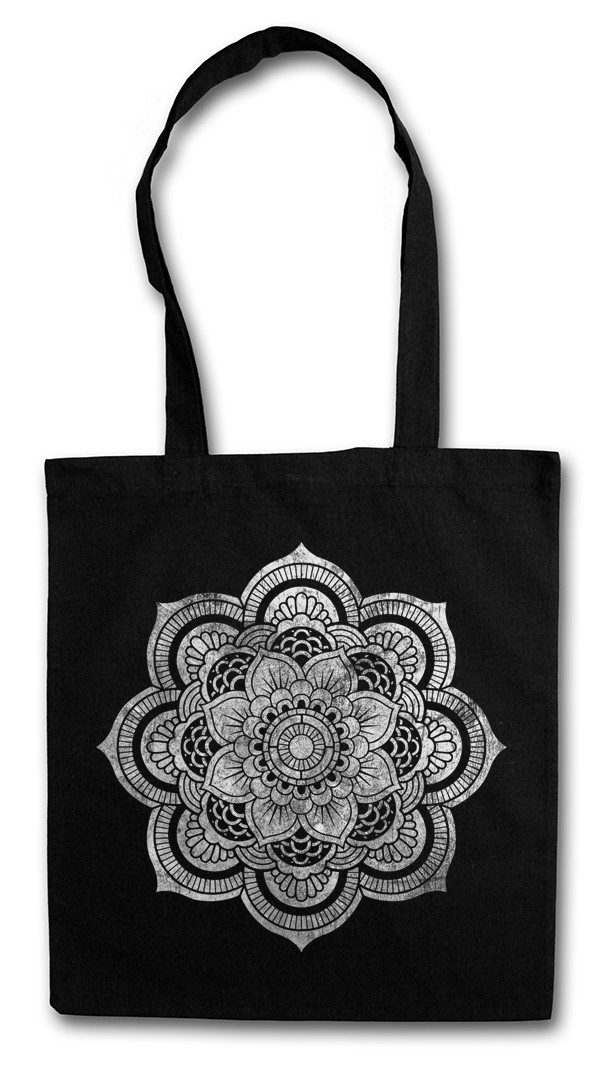 Beuteltasche Flower Mandala II Stofftasche Yantra Hinduism Buddhism Buddhismus