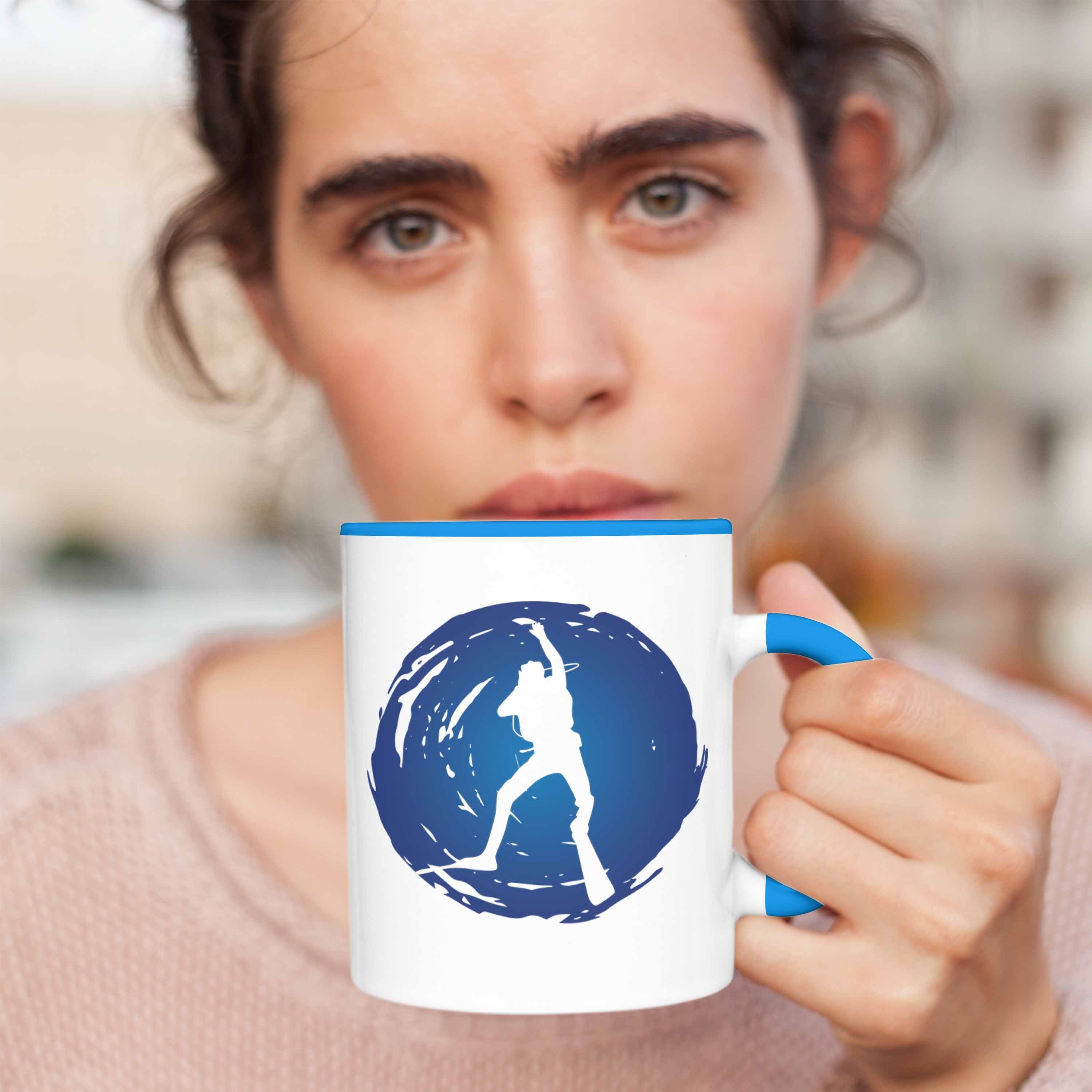 Trendation Tasse Lustig Tauchlehrer Tasse - Geschenkidee Tauchen Grafik Trendation Geschenk Taucher für Tauchsport Blau