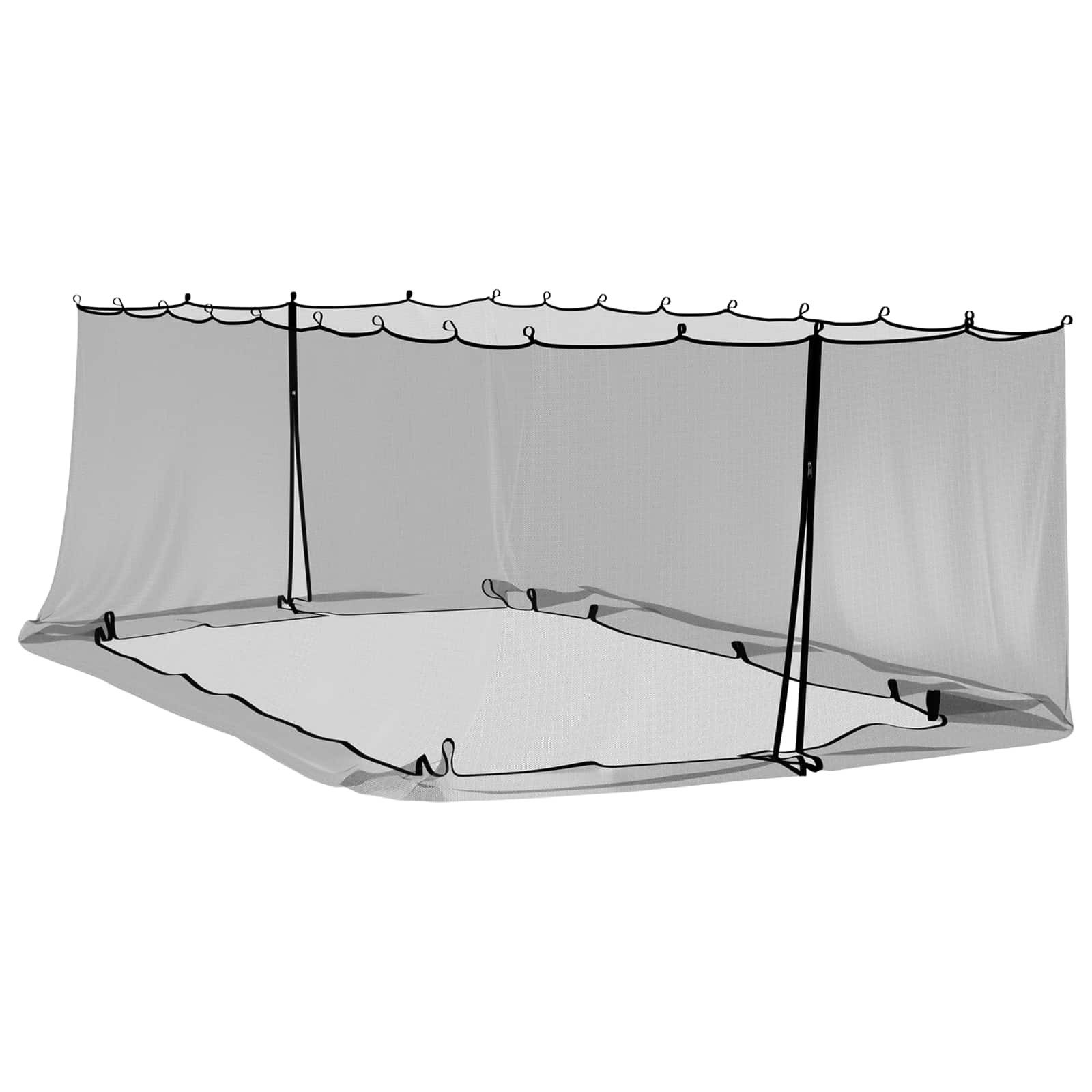 Moskitonetz Moskito-Netz für Pavillon 220 Mesh Schwarz 6 x 3 x 2 m