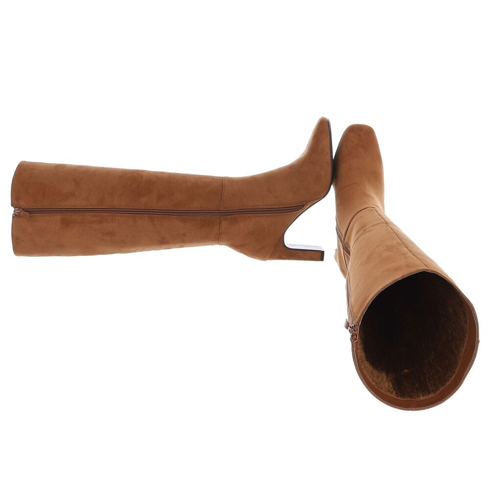 Ital-Design Eleganter hoher Stiefel mit Blockabsatz für Damen High-Heel-Sti günstig online kaufen