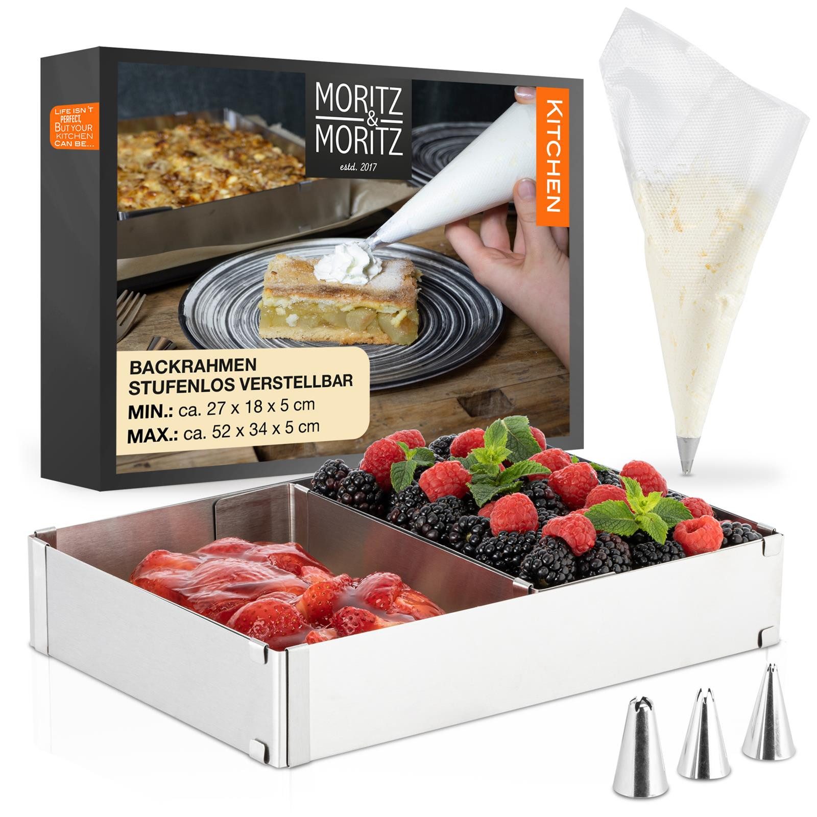 Moritz & Moritz Backrahmen Backrahmen Eckig Verstellbar
