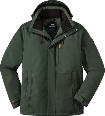 Nordcap Softshelljacke innen wattiert mit weichem Kontrast-Fleece