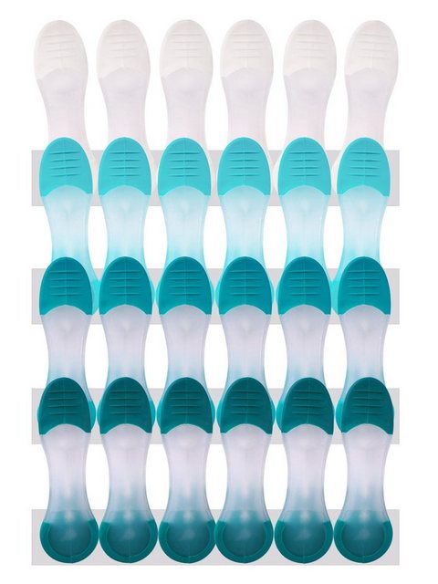 trendfinding Wäscheklammern 24 XXL Wäscheklammern mit Soft Grip, Unverwechselbares Design, Langlebigkeit durch neueste Klammertechnik